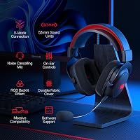 Redragon H510 PRO RGB Gamer Fejhallgató - 7.1 Surround Hangzás, 53mm-es Hangszóró, Memóriahabos Fülpárnák, 3 Üzemmód, USB, Többplatformos 2
