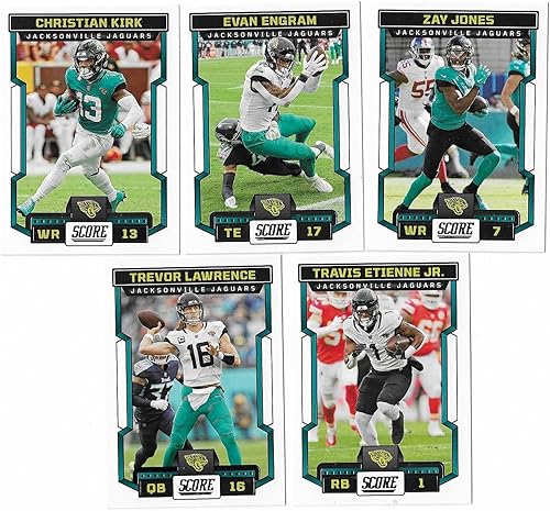 Miniatura 2 de 2023 Panini Score Football Jacksonville Jaguars Team Set 13 Cards W/Draft Rookies