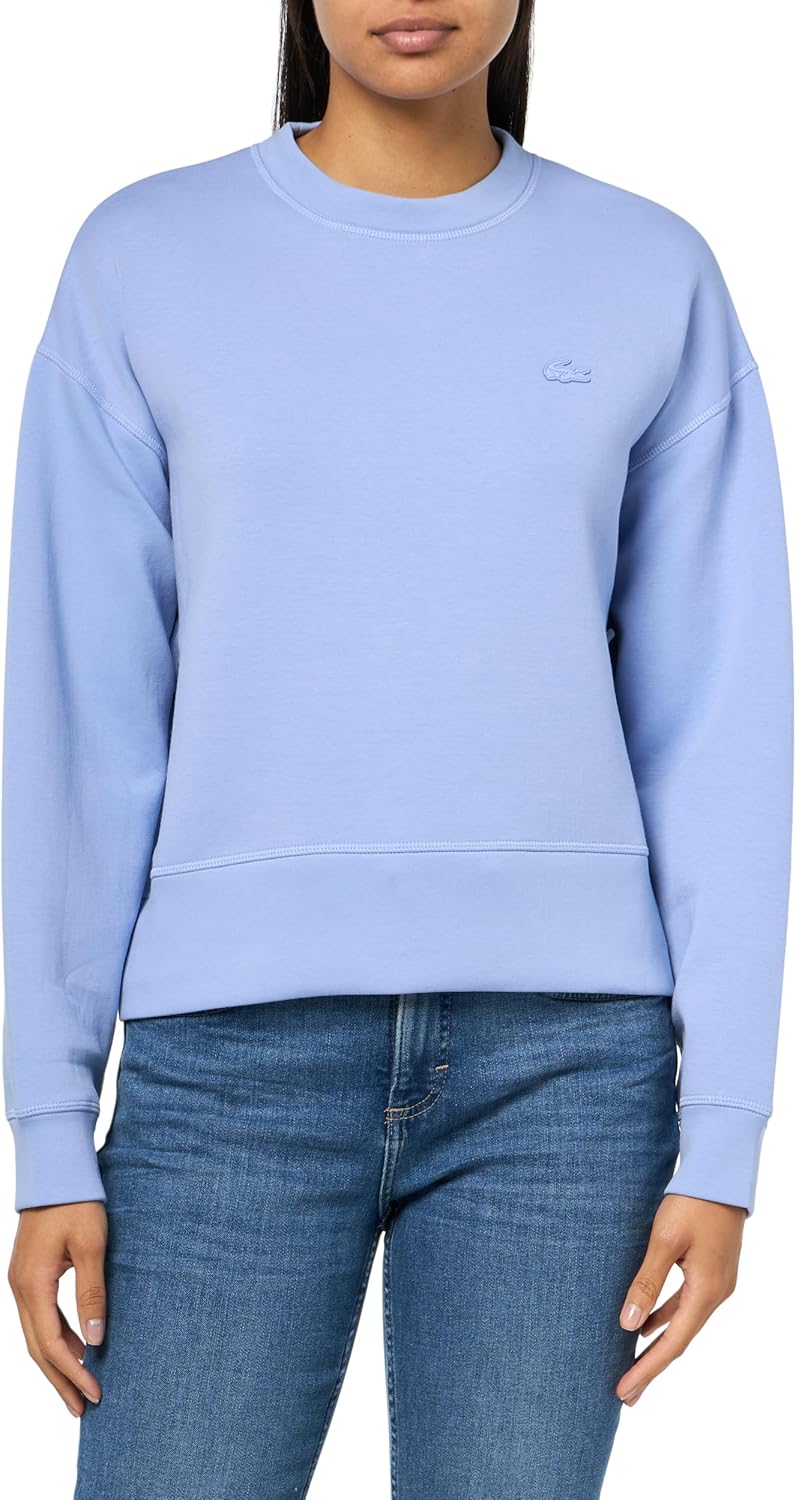 Lacoste womens Oversized Cotton Sweatshirt