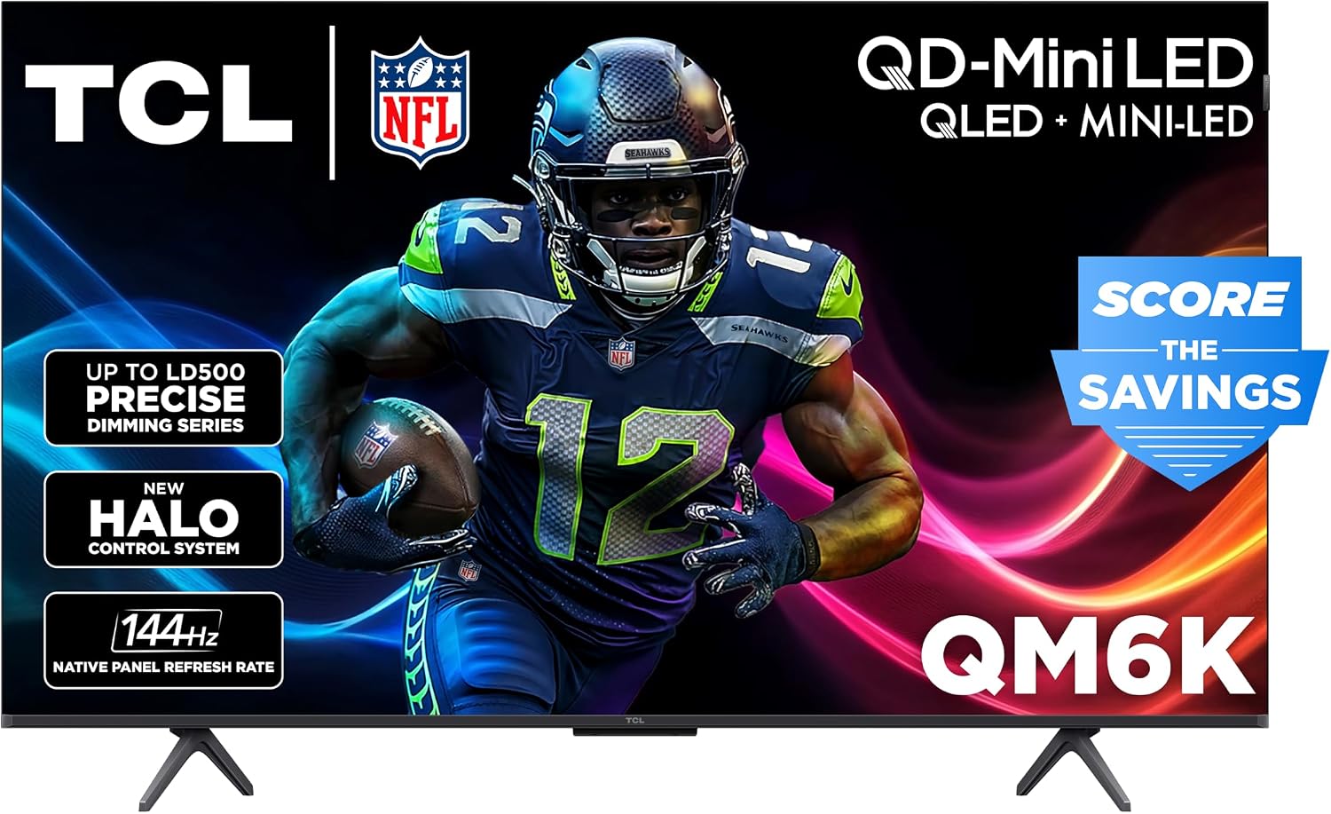 TCL 50 Inch Class QM6K Series | Mini LED QLED 4K HDR | 50QM6K, Latest Model | 120HZ-144HZ High Brightness Smart Google TV Dolby Atmos Onkyo Audio | Voice Remote Alexa Gaming Streaming Television