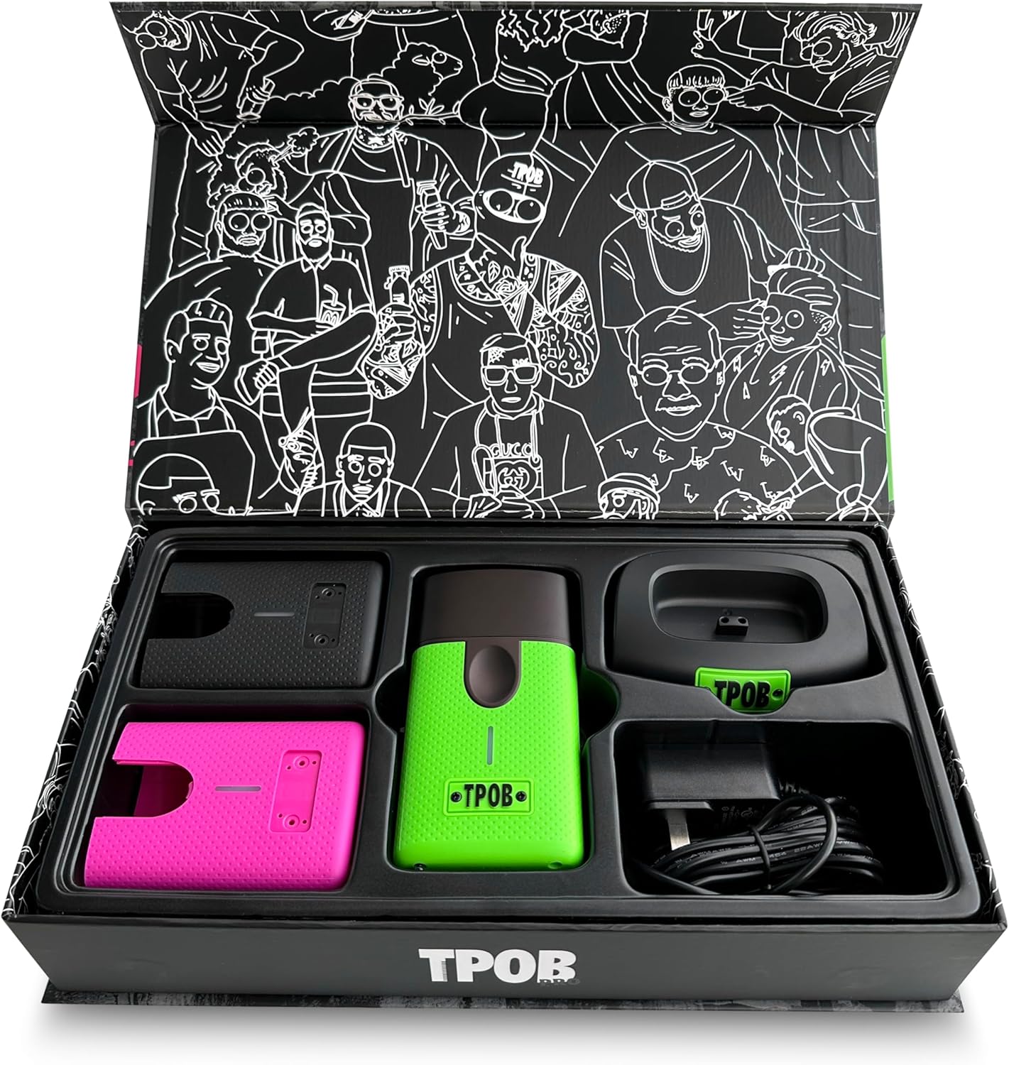 TPOB Play Foil Shavers with Magnetic Blades - Compact Design That can fit in Your Pocket with a Turbo Charged Motor, Perfect for Both Professional and at-Home use