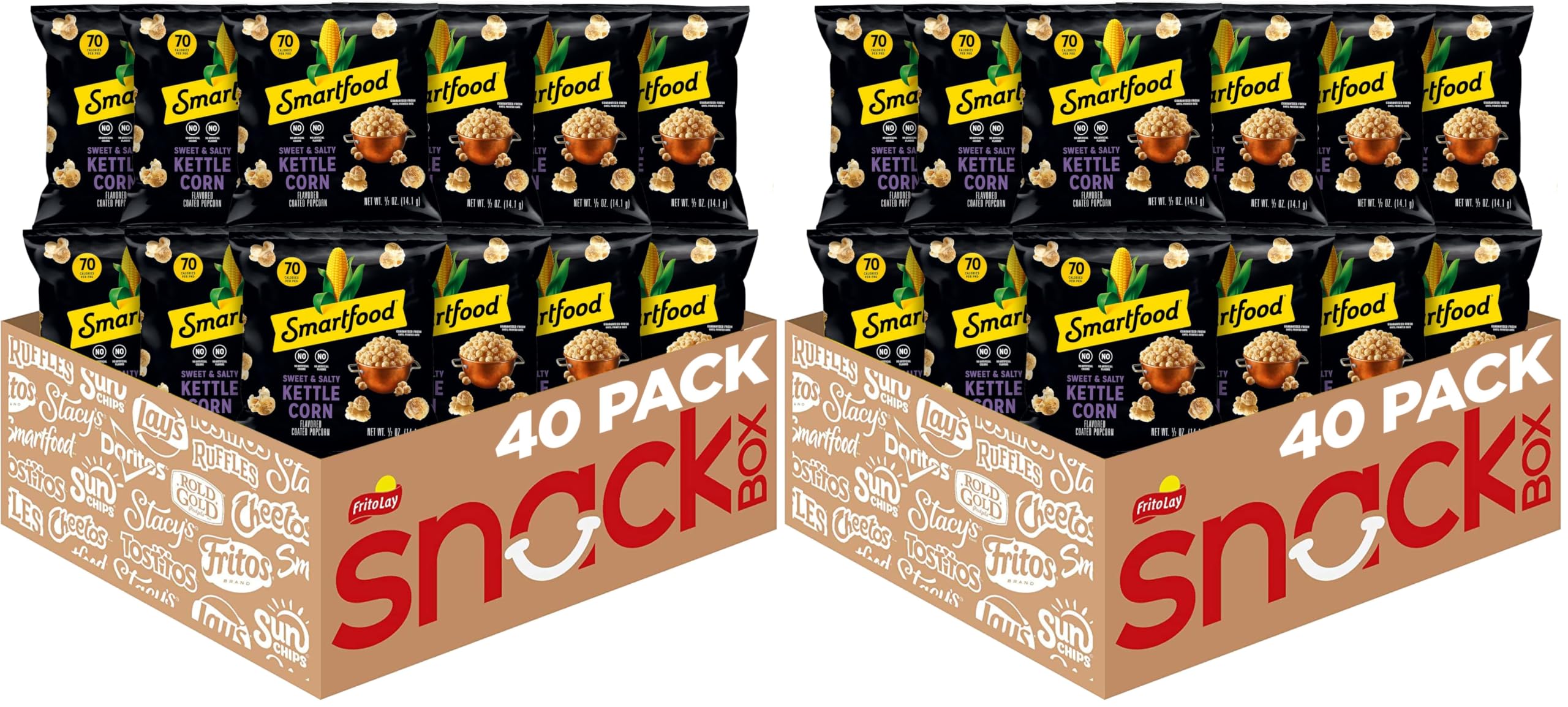 Smartfood Kettle-Corn / 0.5 Ounce (Pack of 80) / Smartfood Popped