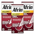 Afrin No Drip Original Nasal Mist Triple Pack, Non-Drowsy, Fast-Acting Decongestant for Nasal Congestion and Sinus Pressure Relief, Adults and Children 6 and Older, .5 fl oz (Pack of 3)
