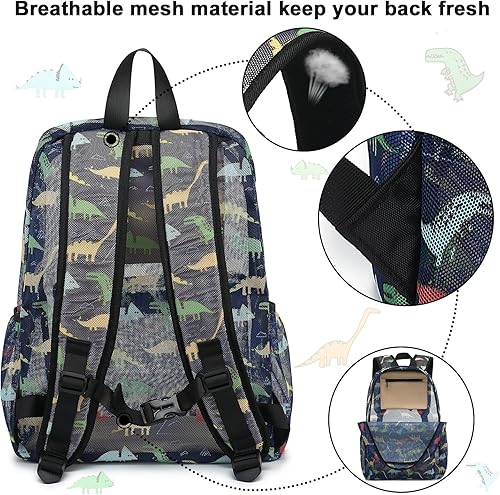 Miniatura 5 de CAMTOP Mochila de malla para niños y niñas, mochila transparente para preescolar, mochila casual para escuela, playa, viajes, deportes, Azul -