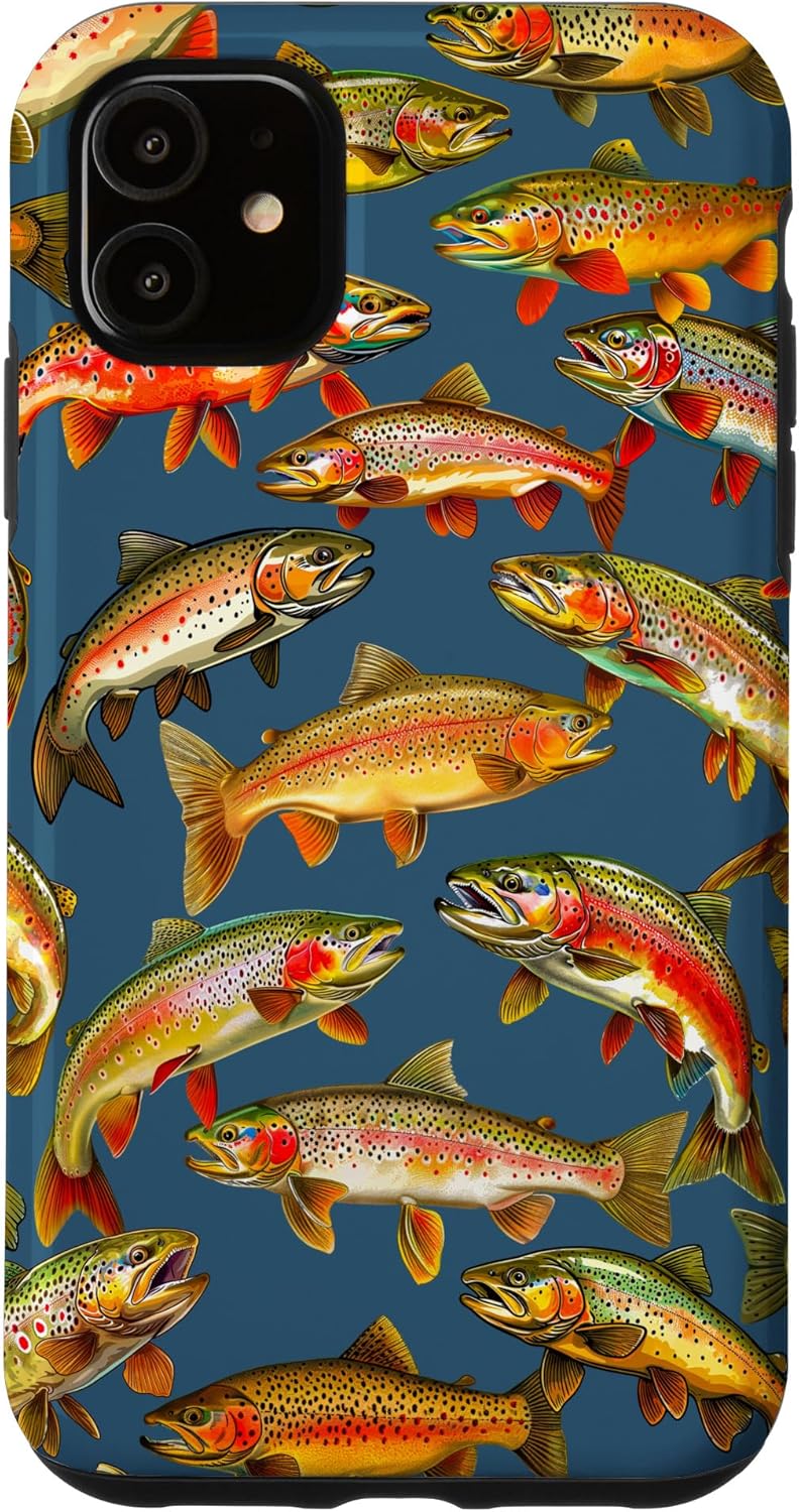 Fishing Fisherman Trout Fishing Case for iPhone 13 Pro
