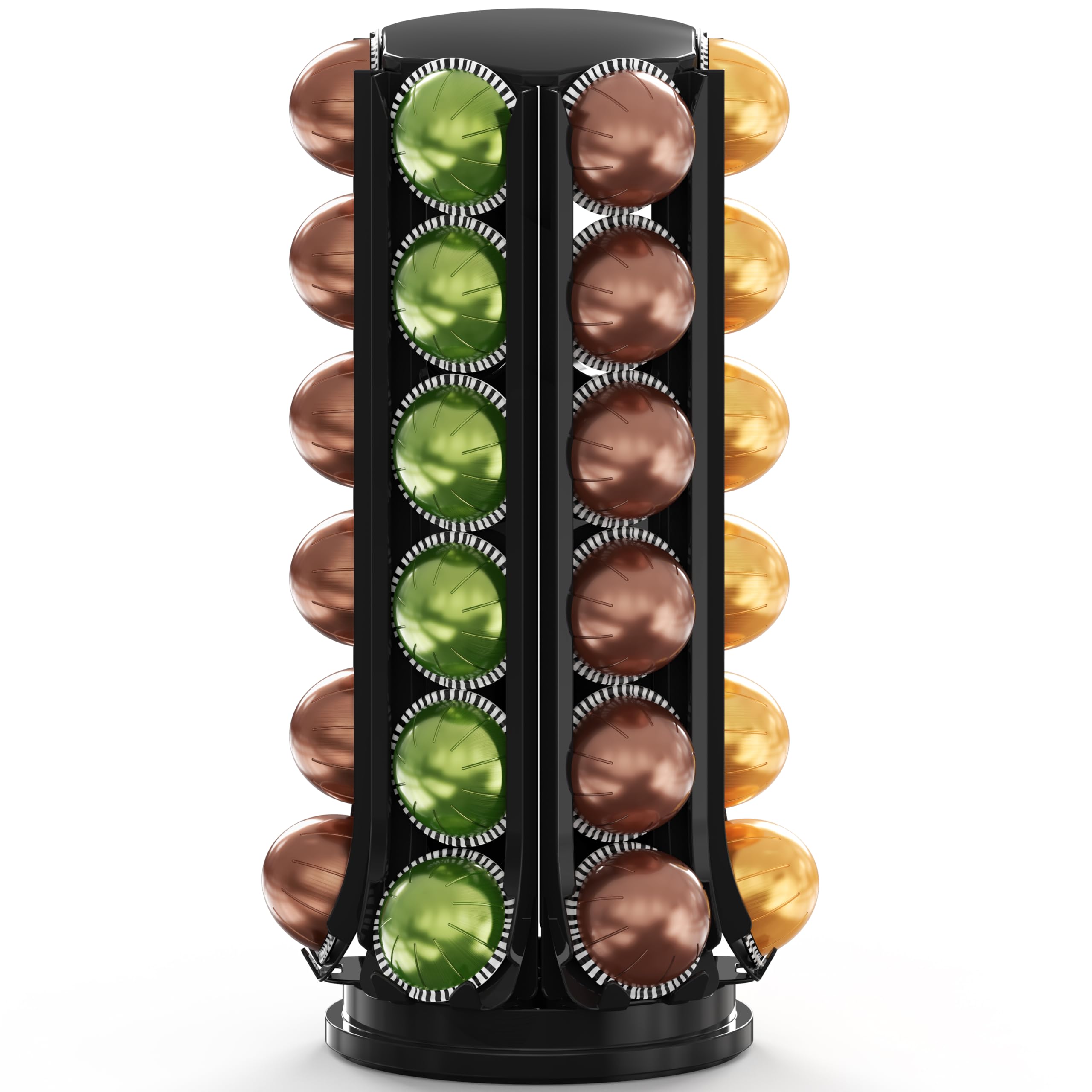 Deco Brothers VertuoLine Pod Holder, 360° Turntable Rotating Pod Carousel