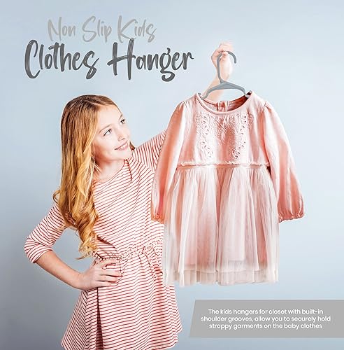 Miniatura 7 de Utopia Home Paquete de 20 perchas para niños, perchas de plástico de 11.5 pulgadas para armario, perchas para ropa y colgador infantil para armario,