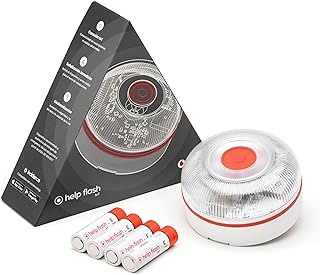 help flash IoT Emergency Light V16 with Geolocation, Required from 2026, Beacon Connected with DGT 3.0, V-16 Signal for Cars, Location Notice, with Data Plan Included
