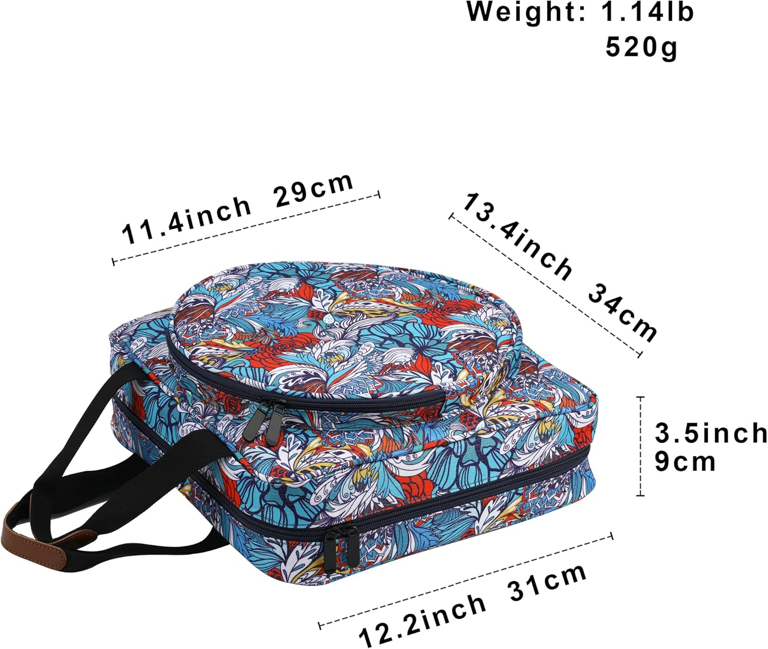 Multifunctional Embroidery Supplies Storage Tote Bag, Large-Capacity Embroidery Project Storage Bag