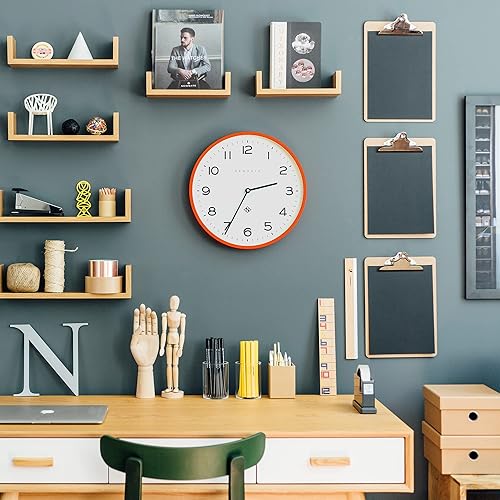 Miniatura 5 de NEWGATE Reloj de pared con eco número tres  Reloj de pared analógico  Reloj moderno  Reloj de pared de cocina  Reloj de pared redondo  Fácil de leer