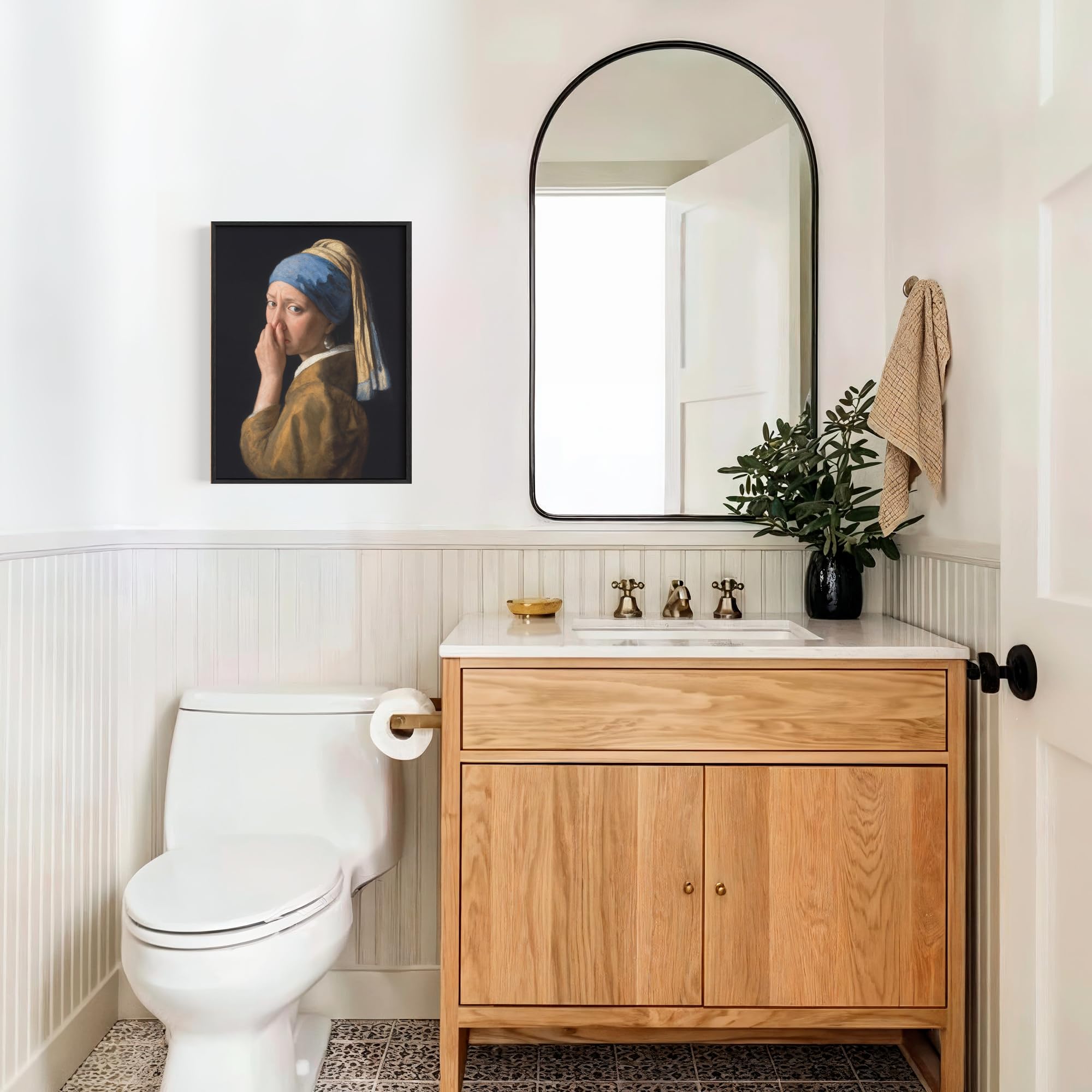 WC Wc Wall Art Poster Sexy Vrouw Mode Decoratieve Schilderkunst Roze Glitter Bling Papierrol Badkamer Prints Canvas Foto's kopen vanaf een prijs van 0.93