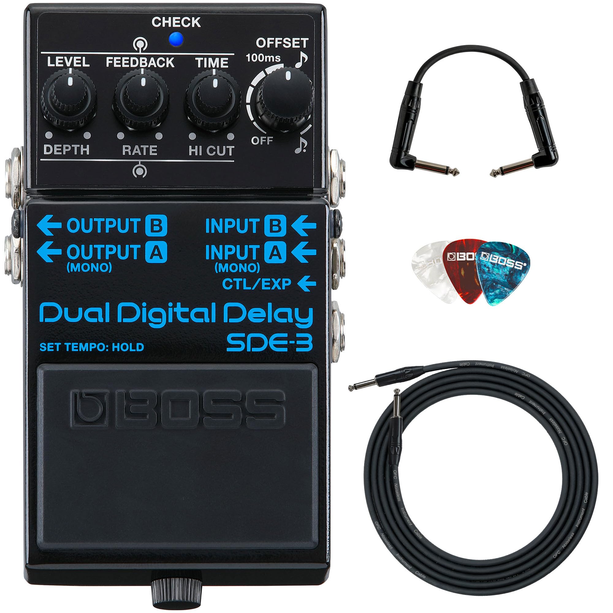 Amazon.com: Boss SDE-3 Dual Digital Delay Bundle with Gearlux