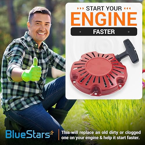 Miniatura 2 de BlueStars Arrancador de retroceso para Honda GX100 GX100U Motor de motor de apisonamiento - Reemplaza 28400-Z0D-V02ZA 28400-Z0D-V03ZA 28400-Z0D-V04ZA