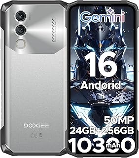 DOOGEE Blade 10 Power Android 16 Rugged Mobile Phone, 10300mAh 24GB+256GB/2TB Rugged Mobile, 6.6” NFC Smartphone, Camera …
