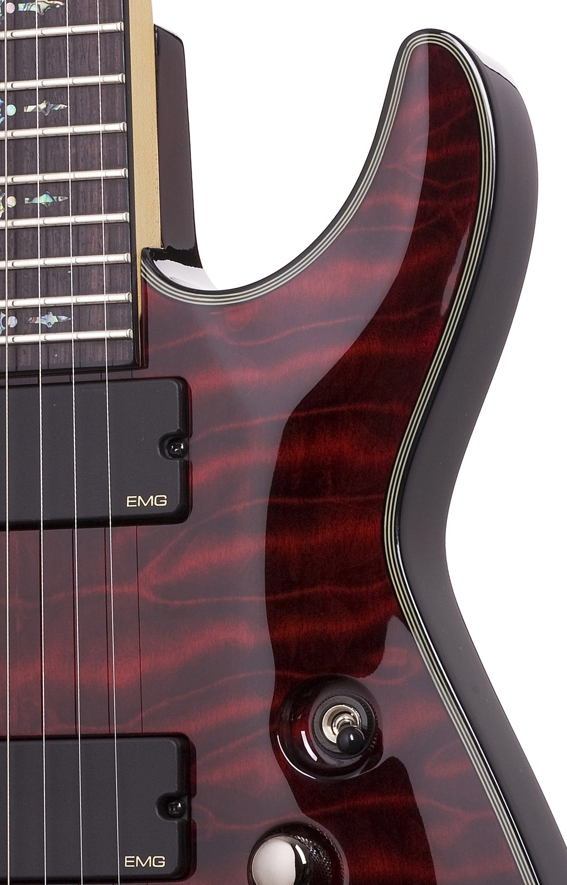 Schecter Damien Elite-8 Eight String Electric Guitar - Crimson Red