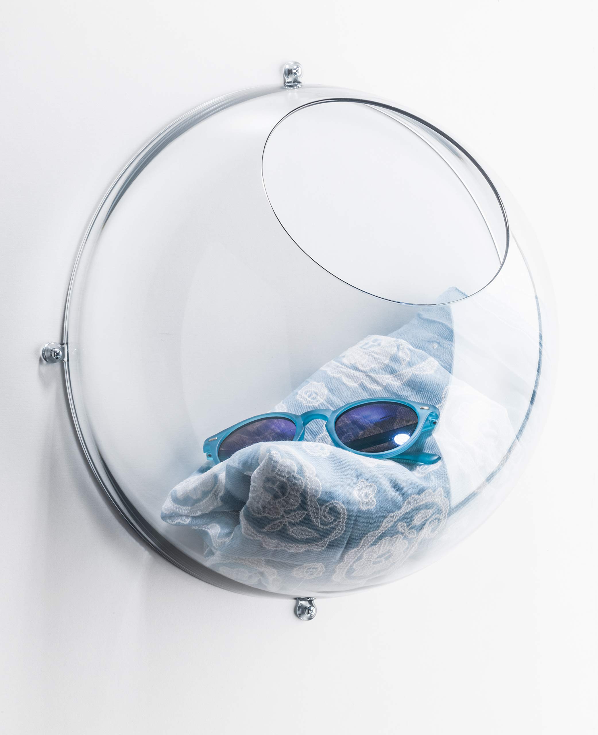 Koziol Orion Wall, Storage, Organizer, Hanging Display, Ornament, Interior Design, Sales Presentation, Crystal Clear, 327x327x301 mm
