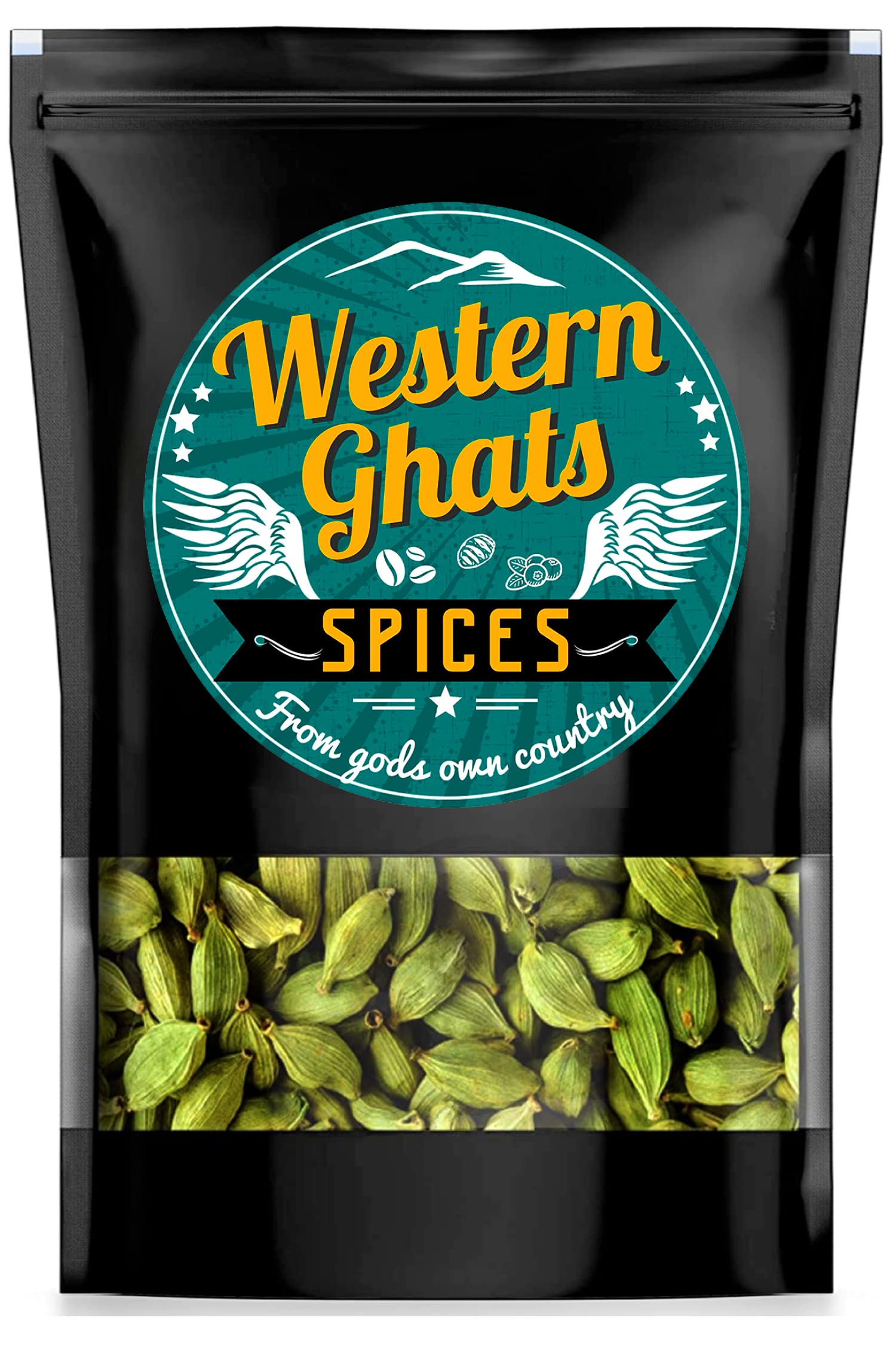 Western Ghats Spices Kerala Premium Whole Green Cardamom, Elaichi 300 Gram (Bold) | Sabut Choti Hari Elaichi | Aroma Lock (B096MCCKHC) Amazon Price History, Amazon Price Tracker