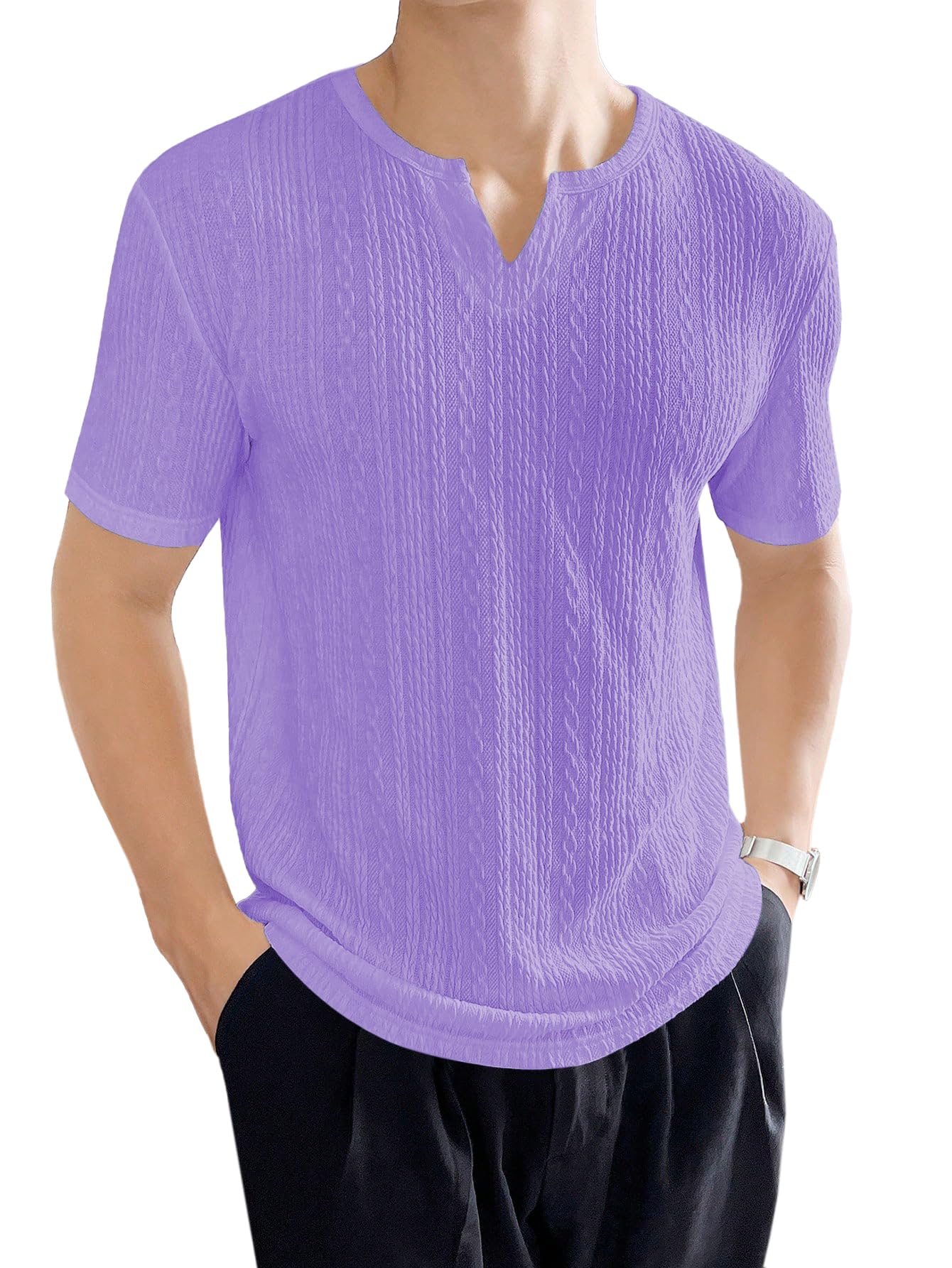 TAGDO Men's Regular Fit Crew Neck Tees (2016)