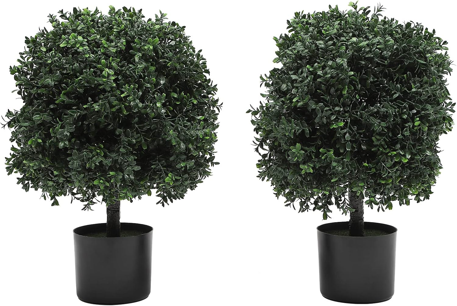 LGODDYS Set of 2 Artificial Trees for Outdoor 25.5in Tall