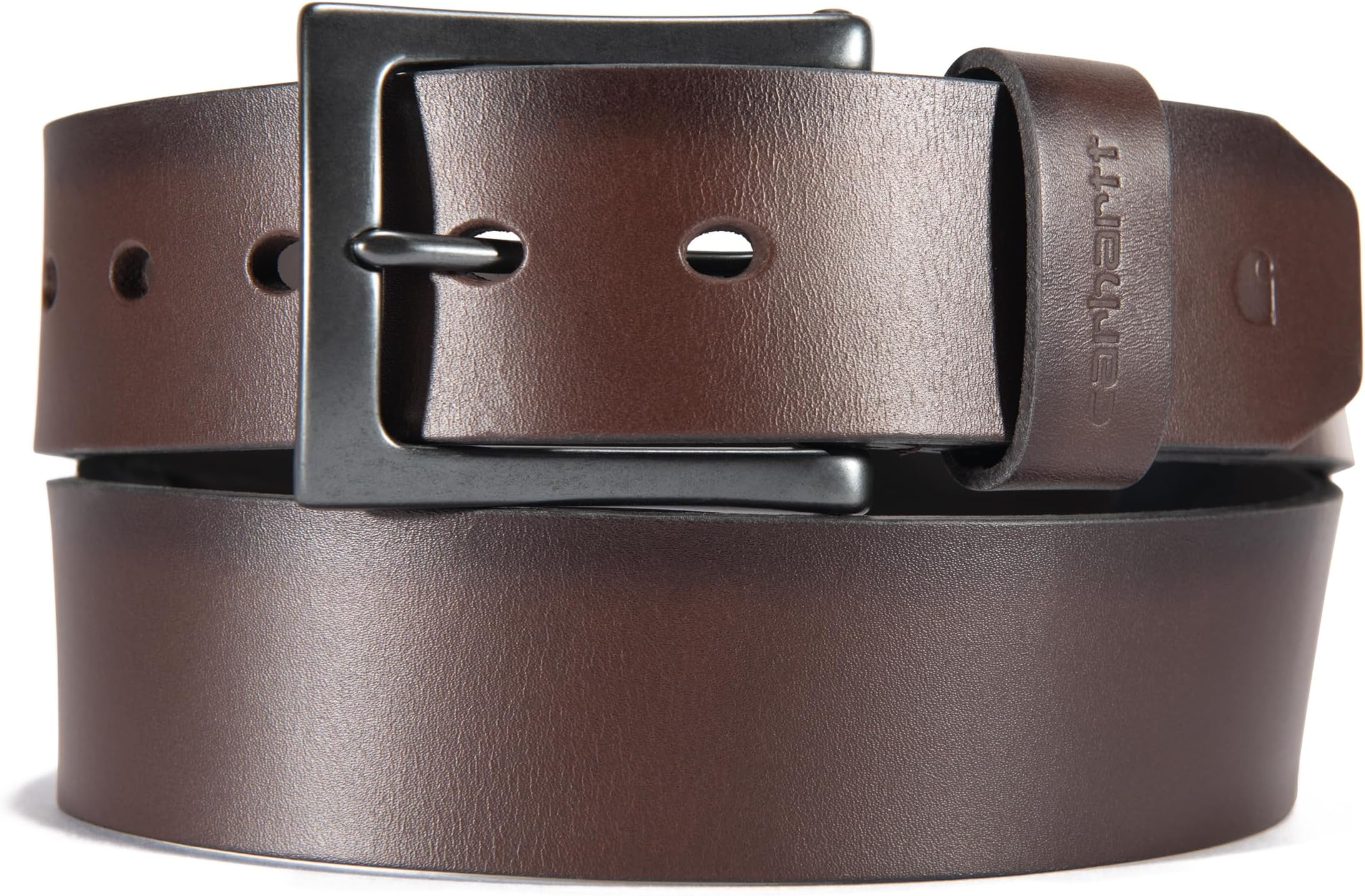 Men's Rugged Burnished Leather Box Belts