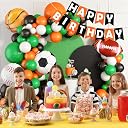 Rozi Decoration Sports Theme Birthday Set – 46 Pcs Football Soccer Decor gallery image