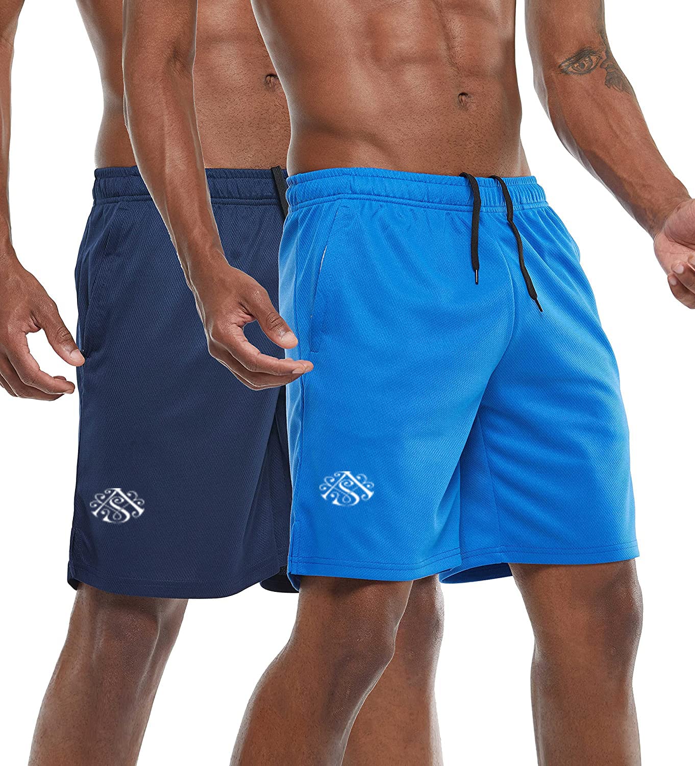 fort worth Mens Breathable Honeycomb Running, Gym Wear, Athlete Shorts for All Sports (Pack of 2)-picture-52