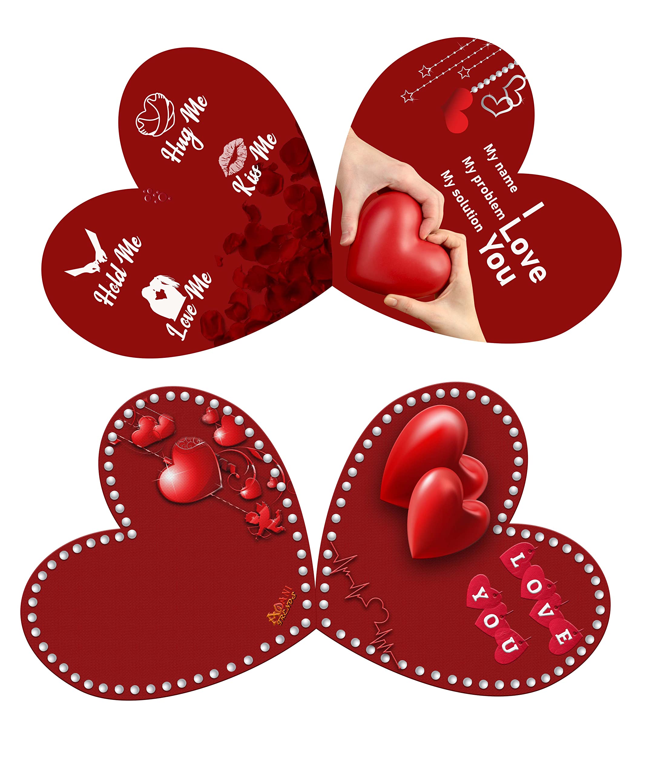 AWANI TRENDS Valentine’s Day Gift Combo for Girlfriend/Wife |Husband/Boyfriend Birthday & Anniversary Gift Heart Shape Metal Box with Artificial Rose, 2 Chocolates & Heart Greeting Card | Romantic Love Gift for Him & Her - Image 6 thumbnail