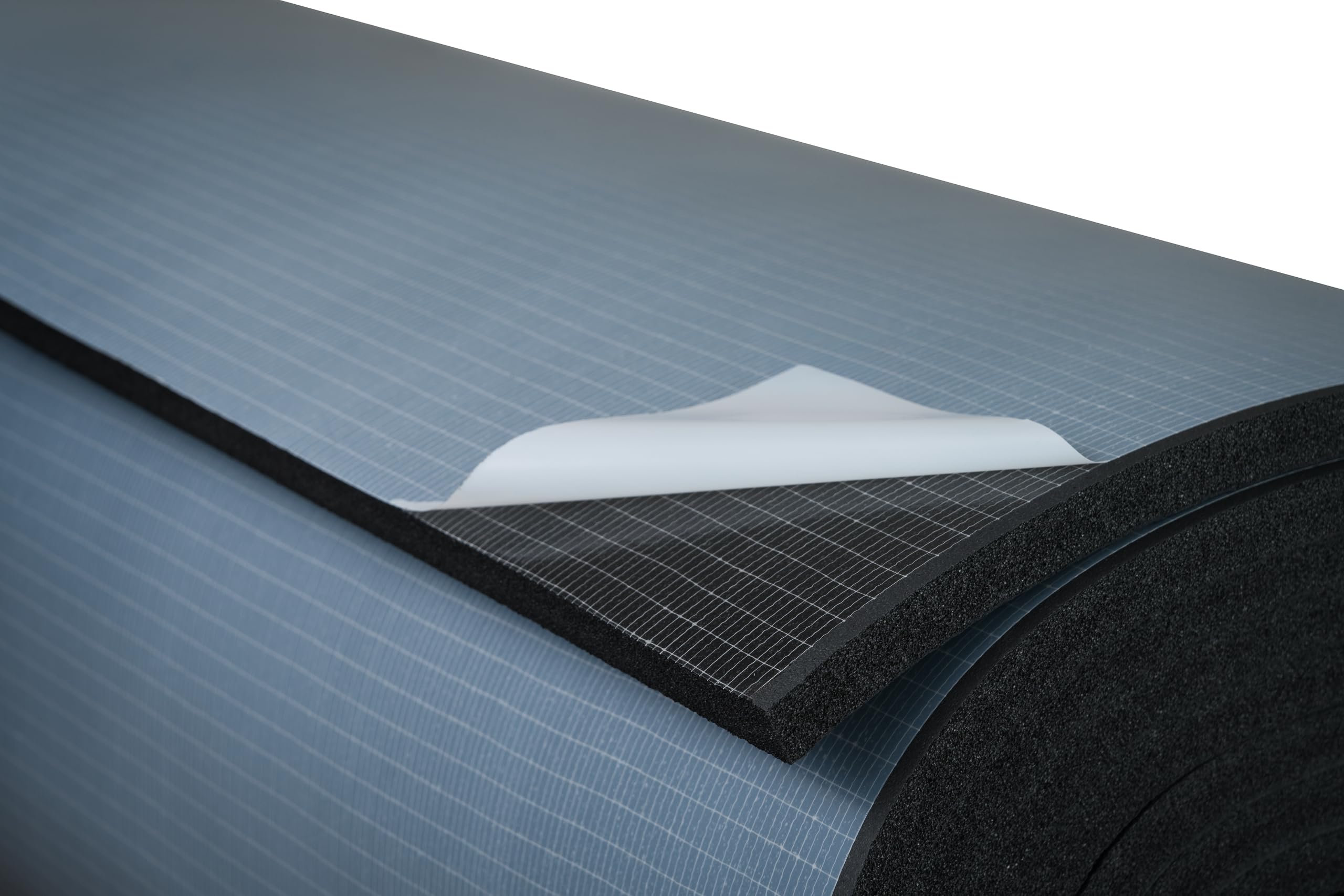 ArmaFlex HOME - Alfombrilla aislante autoadhesiva de 10 mm - 5 m x 1 m, espuma de elastómero flexible para aislamiento térmico y acústico para camping, barco, casa y bricolaje – 10/19/25/32 mm