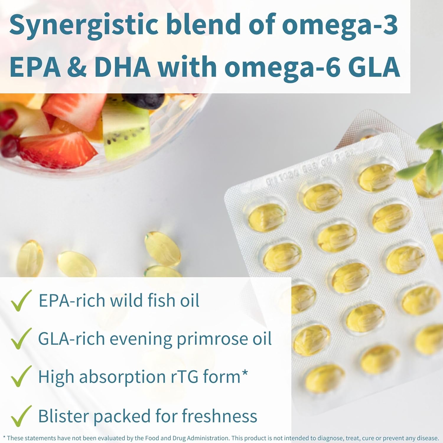 Igennus Pharmepa Complete EPA 668mg & DHA 334mg Omega-3 Fatty Acids 1000mg, IFOS Certified, rTG Form, High Potency Fish Oil Plus Omega-6 & 9 from GLA Evening Primrose Oil, Lemon Flavor, 360 Softgels - Image 2