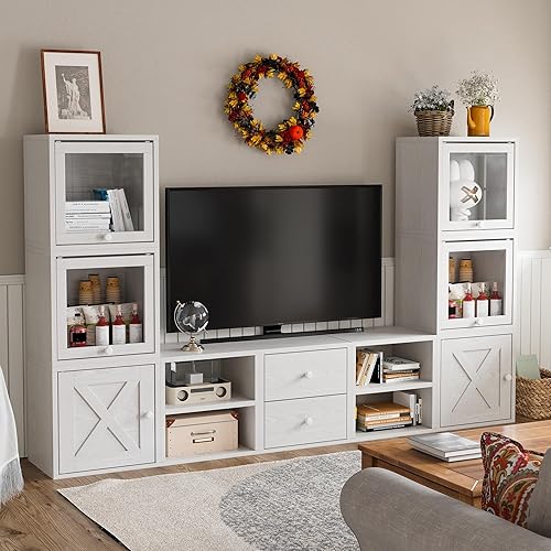 Miniatura 4 de FUSUNBAO Organizador Mágico de Almacenamiento de Cubos DIY Cubos Apilables para el Hogar Libros Ropa Juguetes - Sistema Modular de Almacenamiento