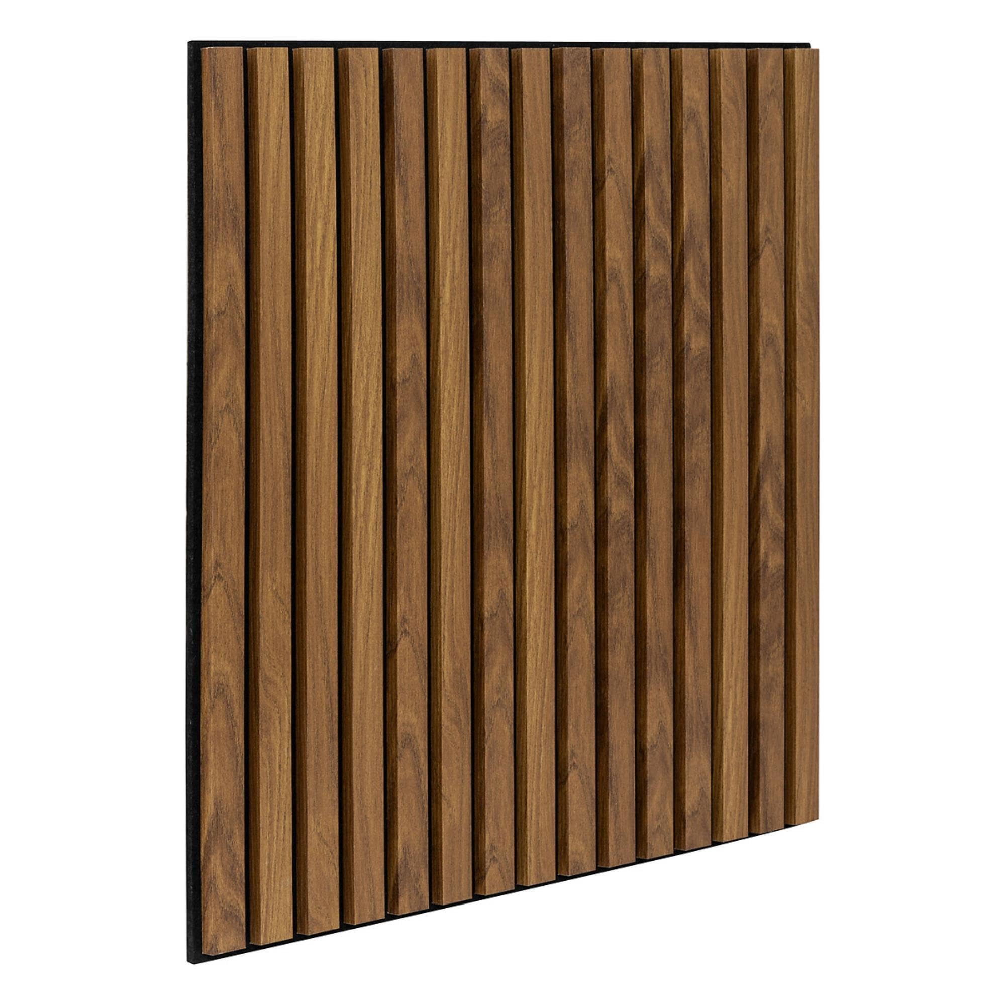 ATMOSPHERA CREATEUR D'INTERIEUR Panel mural decorativo Colva 60 x 60 MDF efecto madera oscura