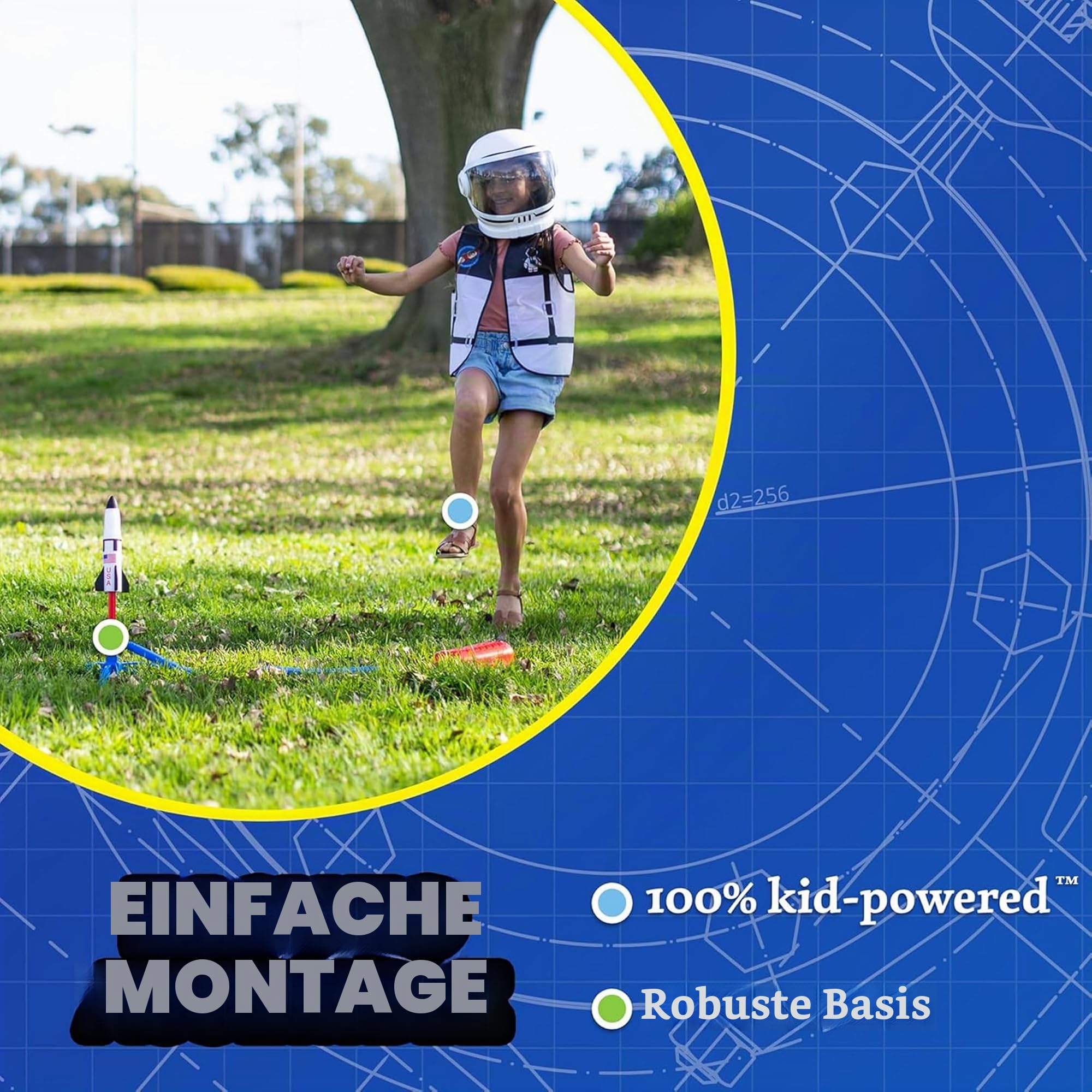 Stomp Rocket 40020 NASA Collection Stumpfe Rakete