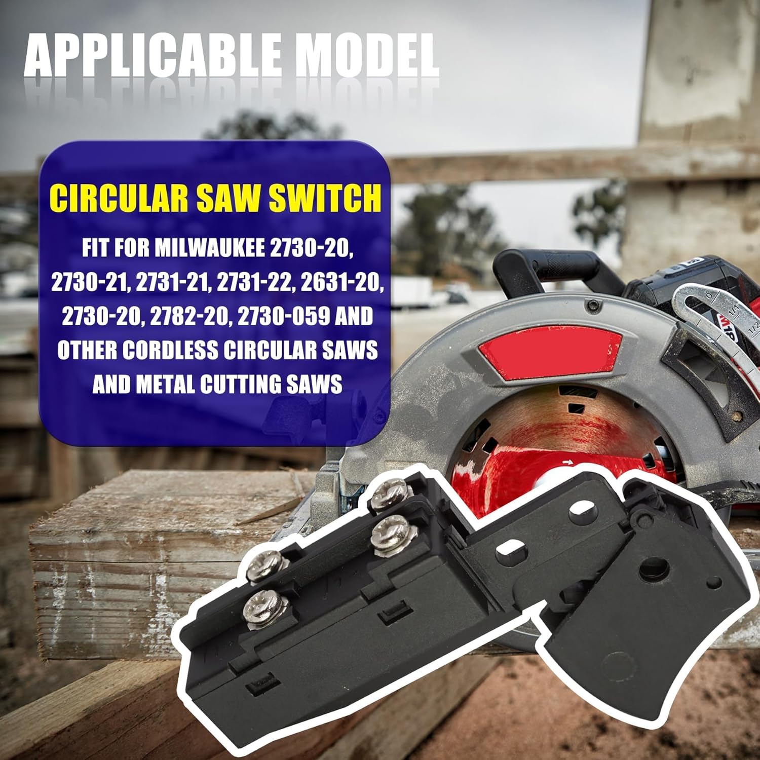 23-66-2635 2730-20 Switch M18 Cordless Saw Switch On-Off Switch 2731-21 23-66-0098 Fit for Milwaukee Cordless M18 Fuel Circular Saw 2731-22