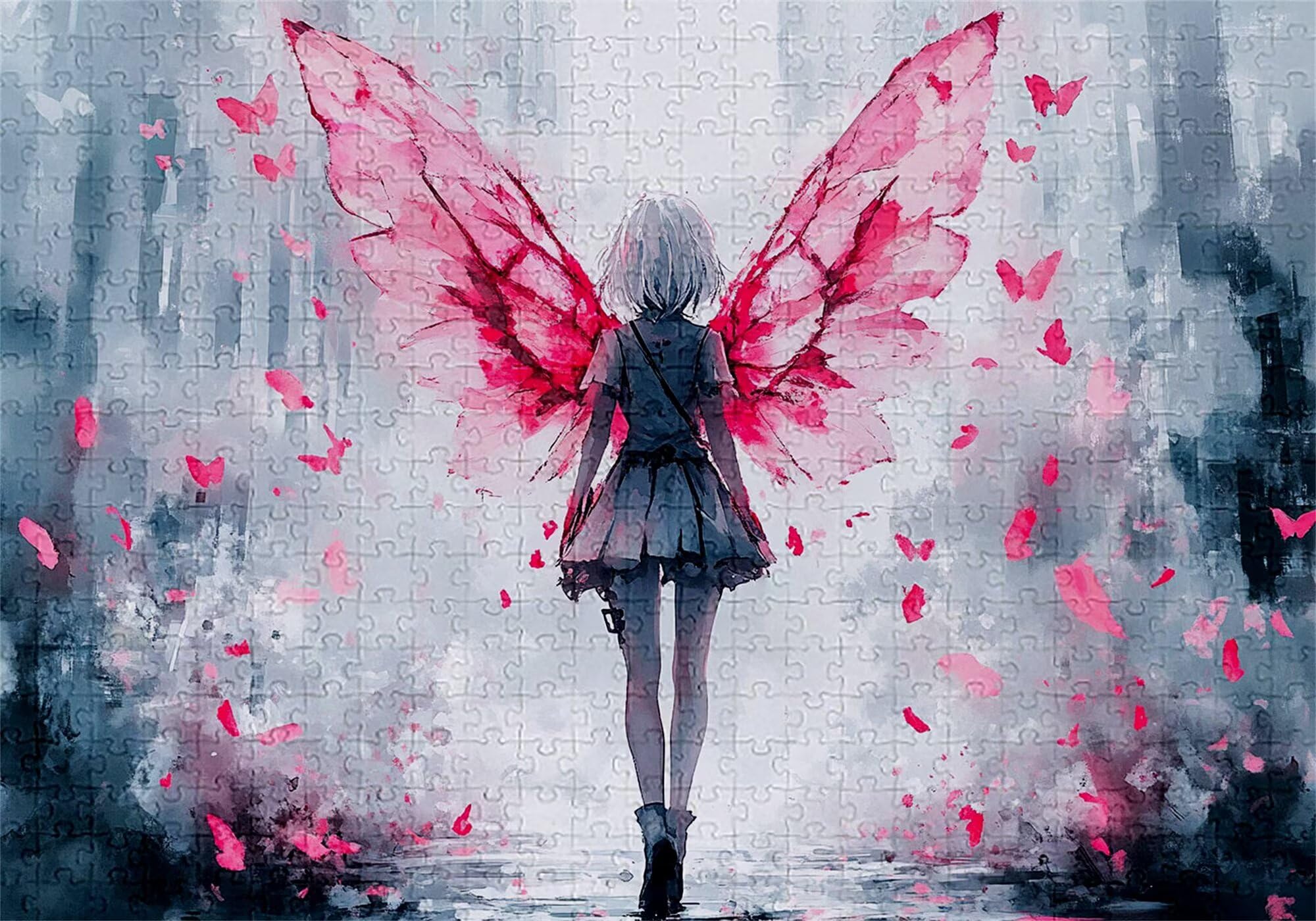Puzzle 5000 elementów dziewczyna dorosły elf 156 x 105 cm unikalne rzemiosło klasyczne 3D drewniana układanka do rodzinnych gier aktywnych, układanka do samodzielnego wykonania nawet do dekoracji