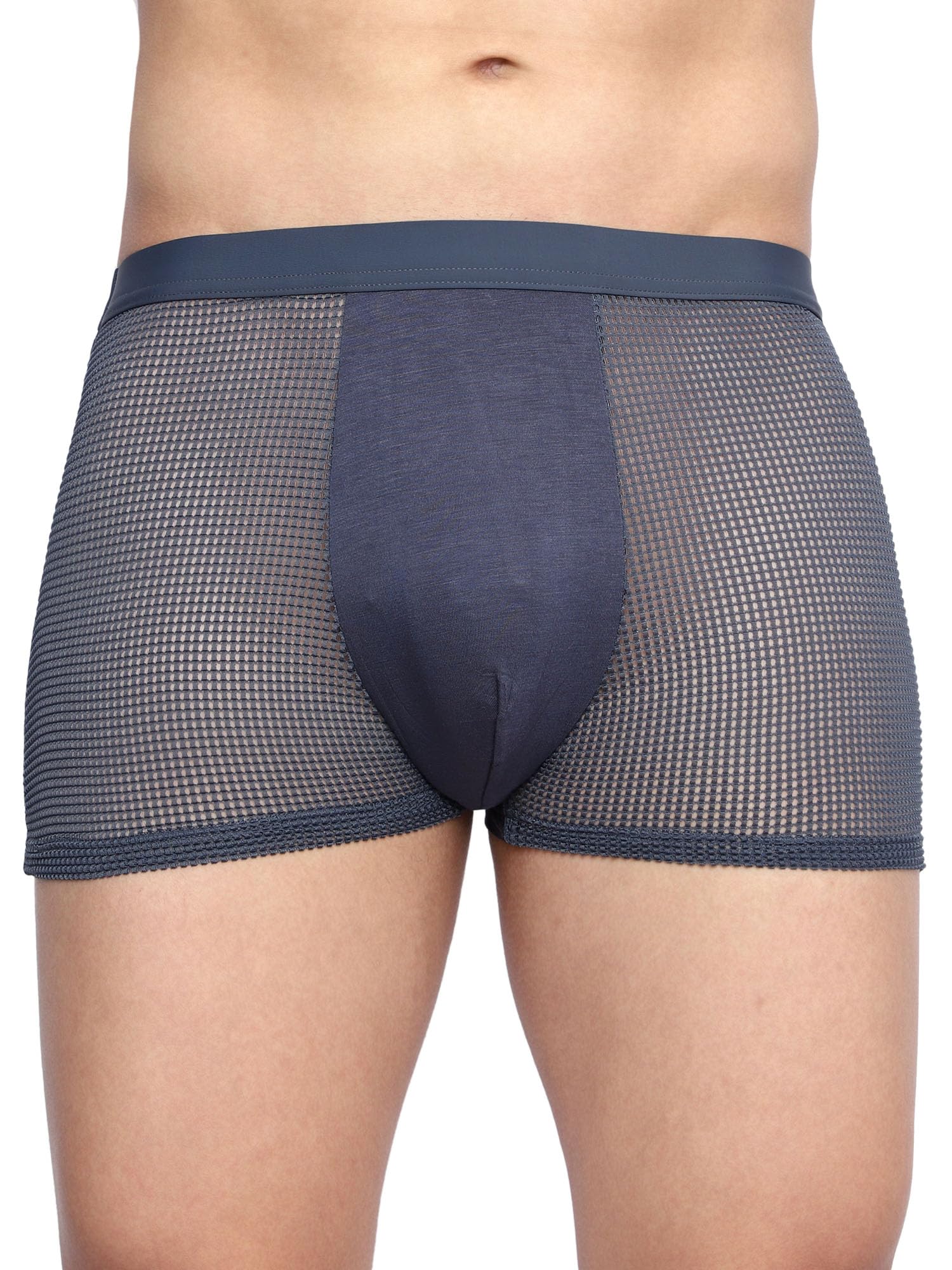 KalubharMen's Comfortable Dotted Honeycomb Mesh Underwear | Light Weight, Soft, Cool & Breathable | Anti-Bacterial | Ultra-Soft (Solid Multi-Color)