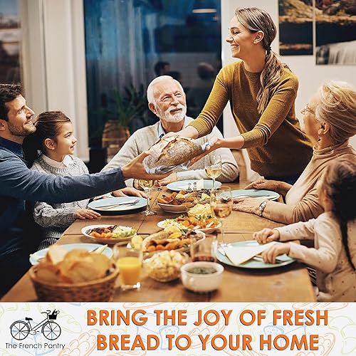 Miniatura 5 de SOURDOUGH - Juego de regalo para hornear pan, cesta de masa madre Banneton de 9 pulgadas, cesta a prueba de masa madre para baguette de masa madre,