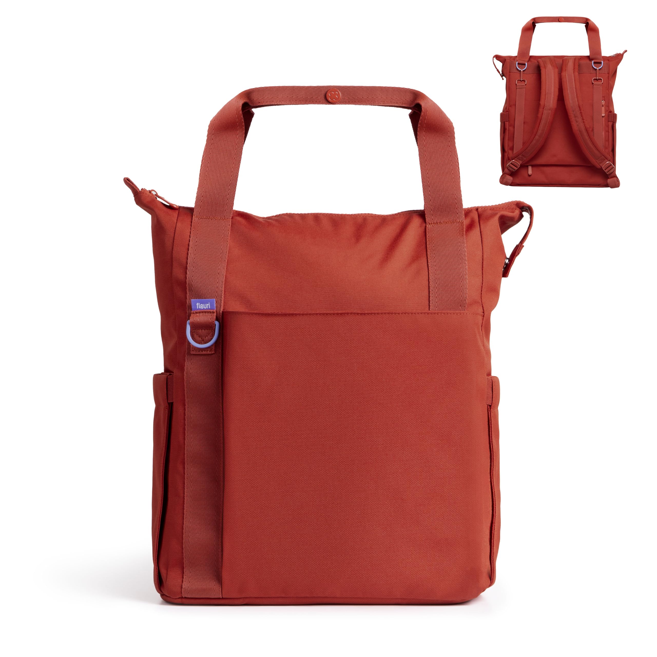 Ubbi Fleuri All-Day Diaper Bag Backpack in Wild Poppy