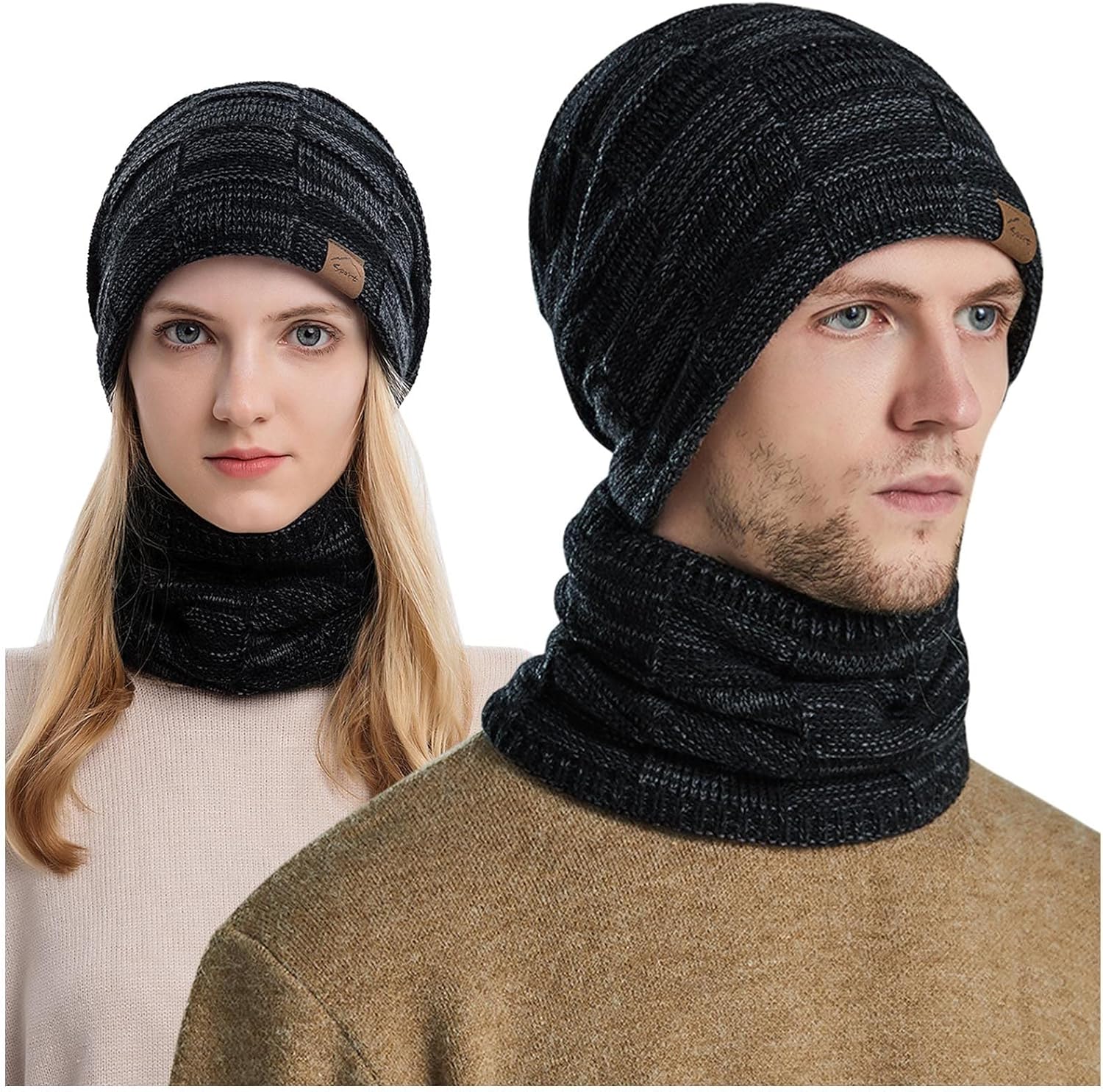 Yekocopl ニット帽 ビーニー ワッチ ニット キャップ 帽子 Warm Hat ネックウォーマー マフラー スヌード セット 暖かい 裏起毛 防寒 保温 自転車 運動 通勤用 スキー アウトドア 冬 メンズ レディース ポンポン付き 防風 耳あて ニットキャップ 高機能断熱素材 零下30 防寒 Yekocopl ニット帽 ビーニー ワッチ ニット キャップ 帽子 Warm Hat ネックウォーマー マフラー スヌード セット 暖かい 裏起毛 防寒 保温 自転車 運動 通勤用 スキー アウトドア 冬 メンズ レディース ポンポン付き 防風 耳あて ニットキャップ 高機能断熱素材 零下30 防寒