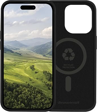 dbramante1928 Monaco MagSafe Case for iPhone 15 Pro Max, Night Black