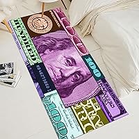 Vista 19 de GUBIYU Money Rug - Alfombra negra de 100 dólares con respaldo antideslizante, 23.6 x 35.4 pulgadas