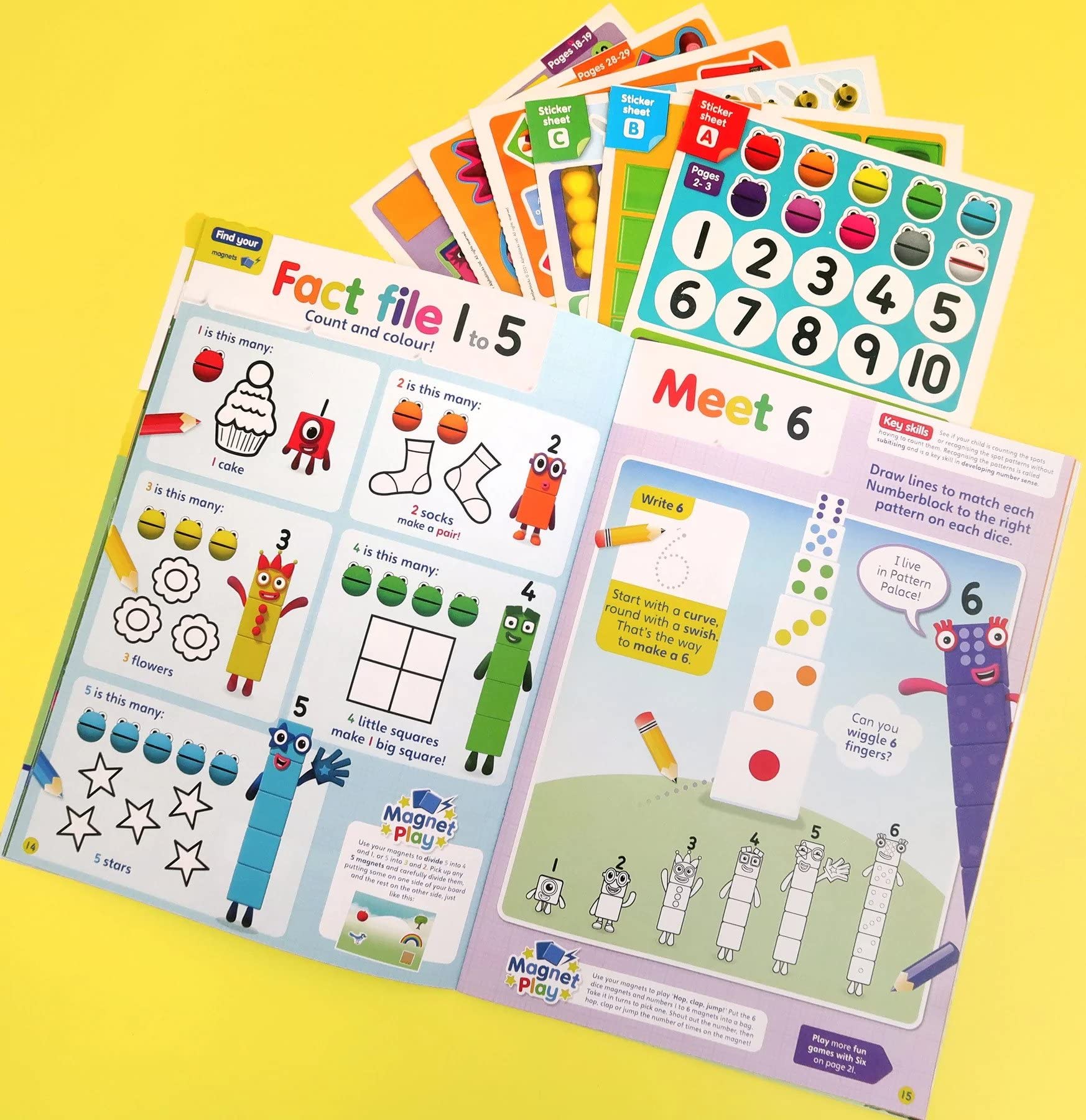Numberblocks Magnetic Number Magic Set. Master numbers 1-10. Early 