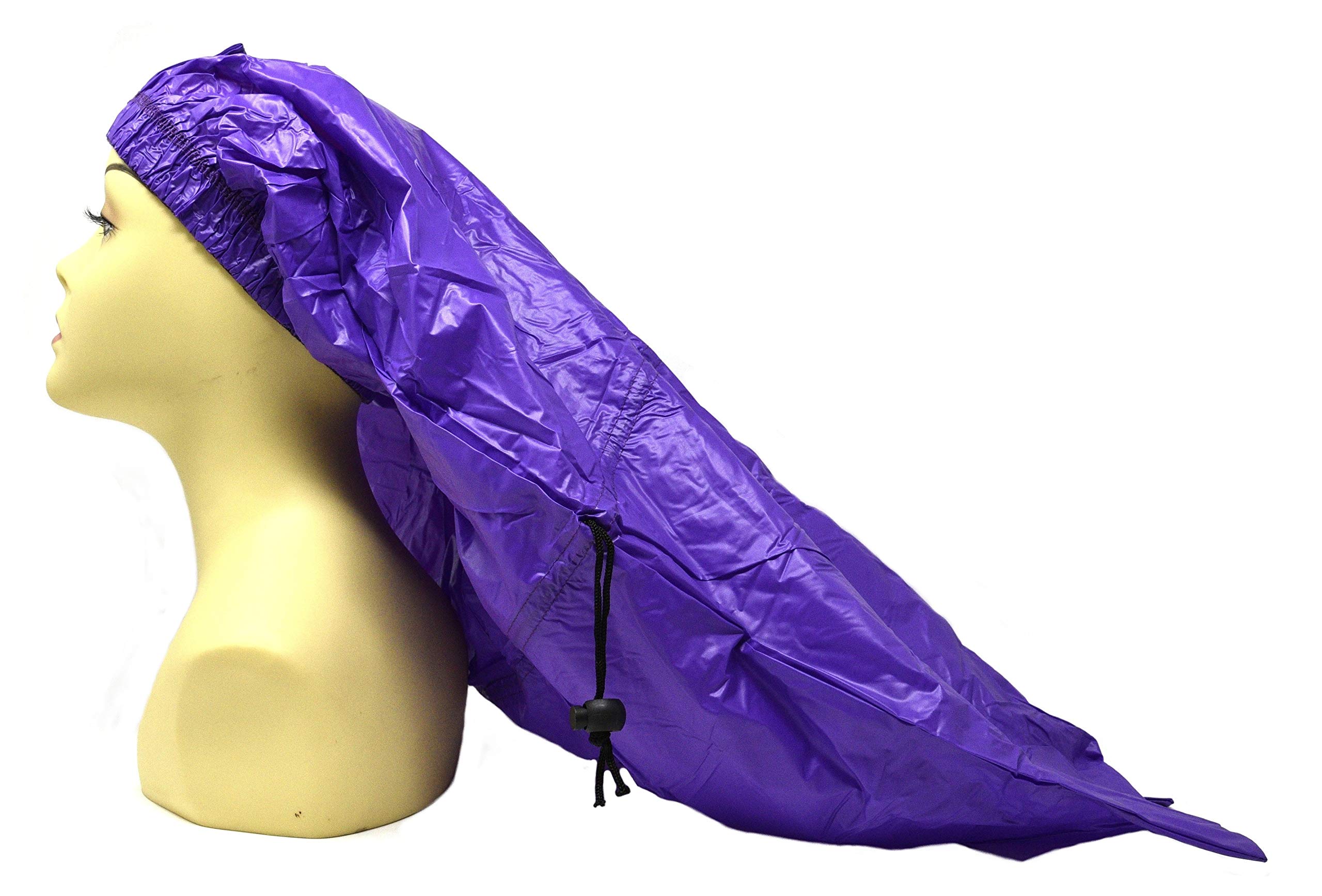 Amazon.com : Ms Remi Premium Braid Shower Cap Purple 25 inch  display picture 2