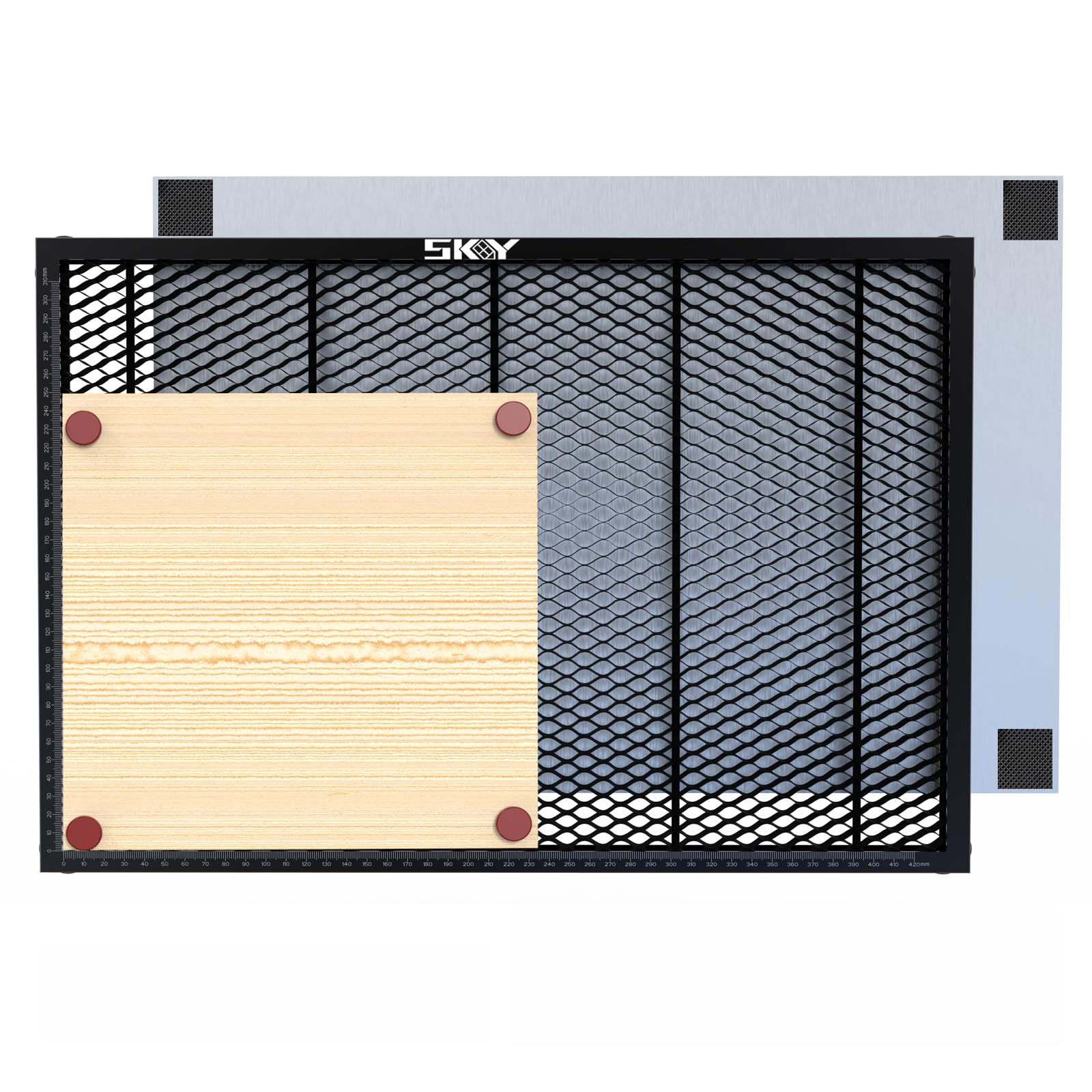 Upgrade Oxide Coating Honeycomb Working Table 460x346mm, Laser Honeycomb Bed with Magnets and Anti-Slip Pads for Falcon A1 and A1 Pro，Honeycomb Working Panel18.1"x 13.6"x 0.6"