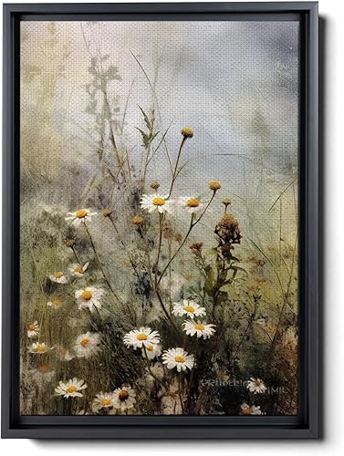 Miniatura 1 de Whispers of Nature, Watercolor Landscape Print - Green Wildflowers, Hedgerow Serenity, and Captivating Seedhead Art Prints