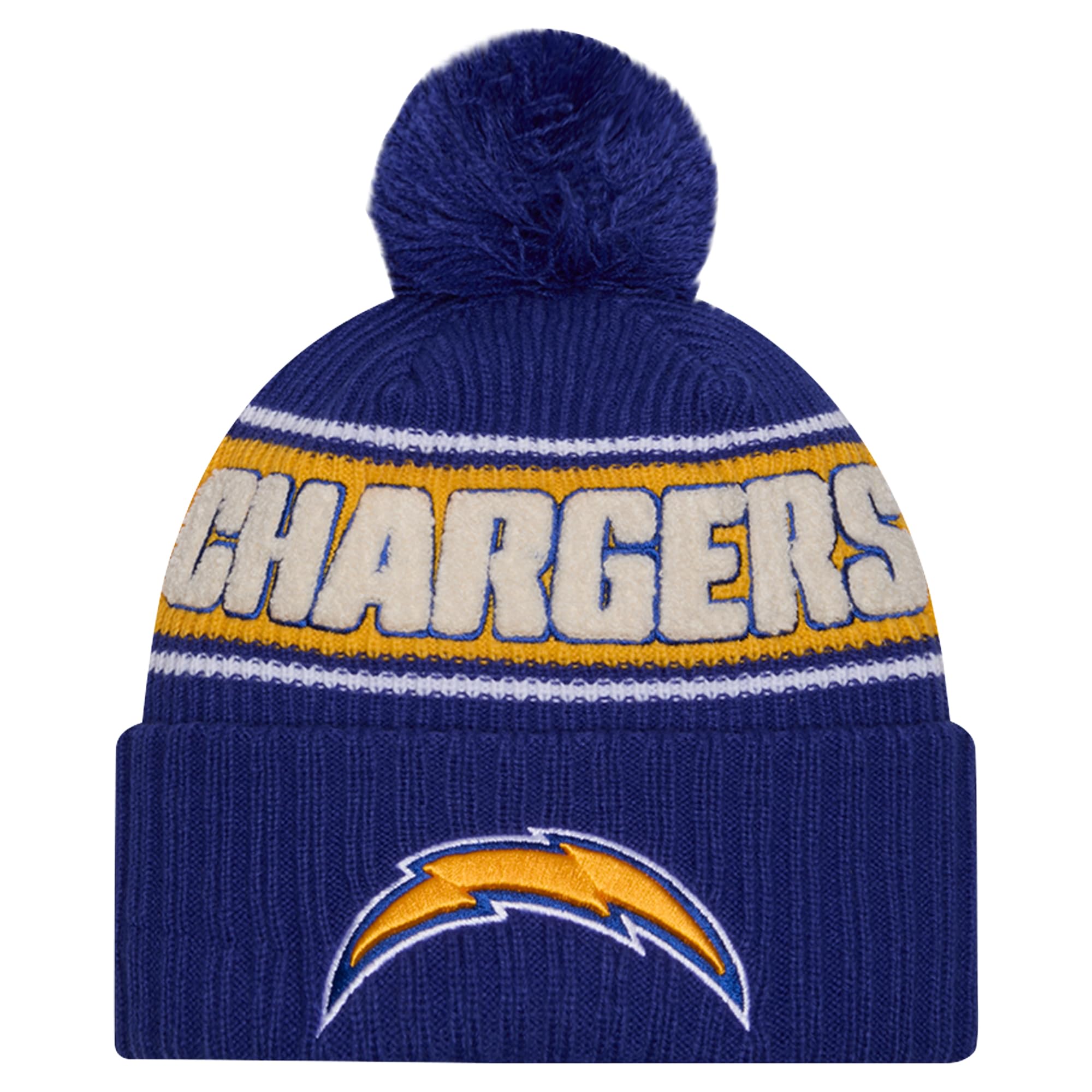 New Era NFL Sideline Knit Beanie - Los Angeles Chargers Purple