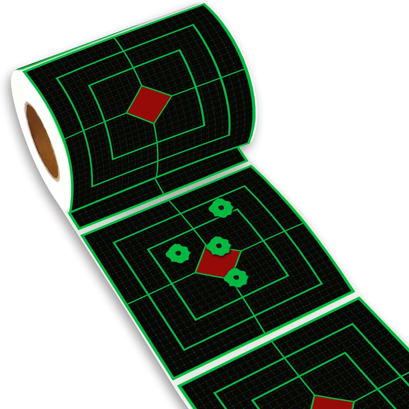 LikeLety 4 Inch 200 Pack Splatter Targets, Adhesive Shooting Target Stickers with Green Effect for BB Gun, Pellet Gun, Airsoft, Pistol, Rifle Shooting Practice
