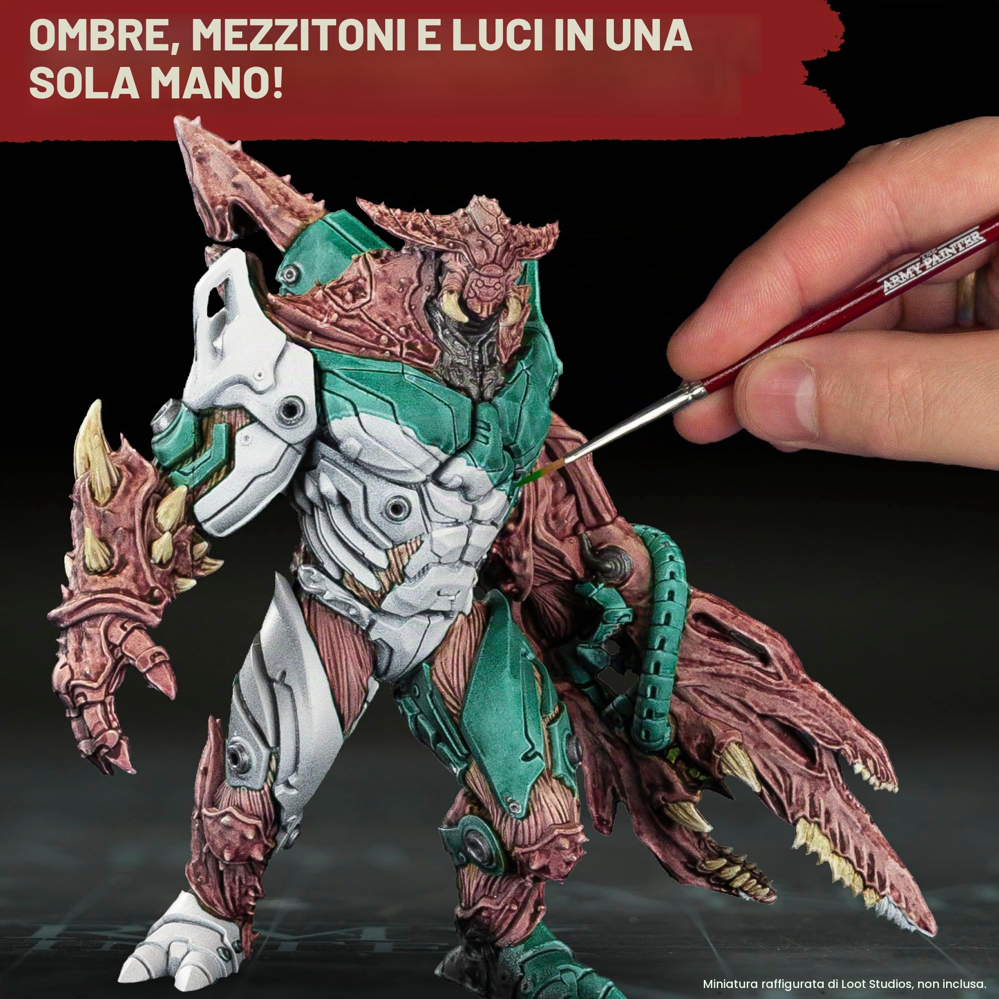 The Army Painter, Kit di Avvio per Hobby, Set di Speedpaint per Principianti, Pennello Warpaint Fanatico su Primer, Tappetino da Taglio, Taglierino Laterale di Precisione, Colla Plastica e 1 Pennello