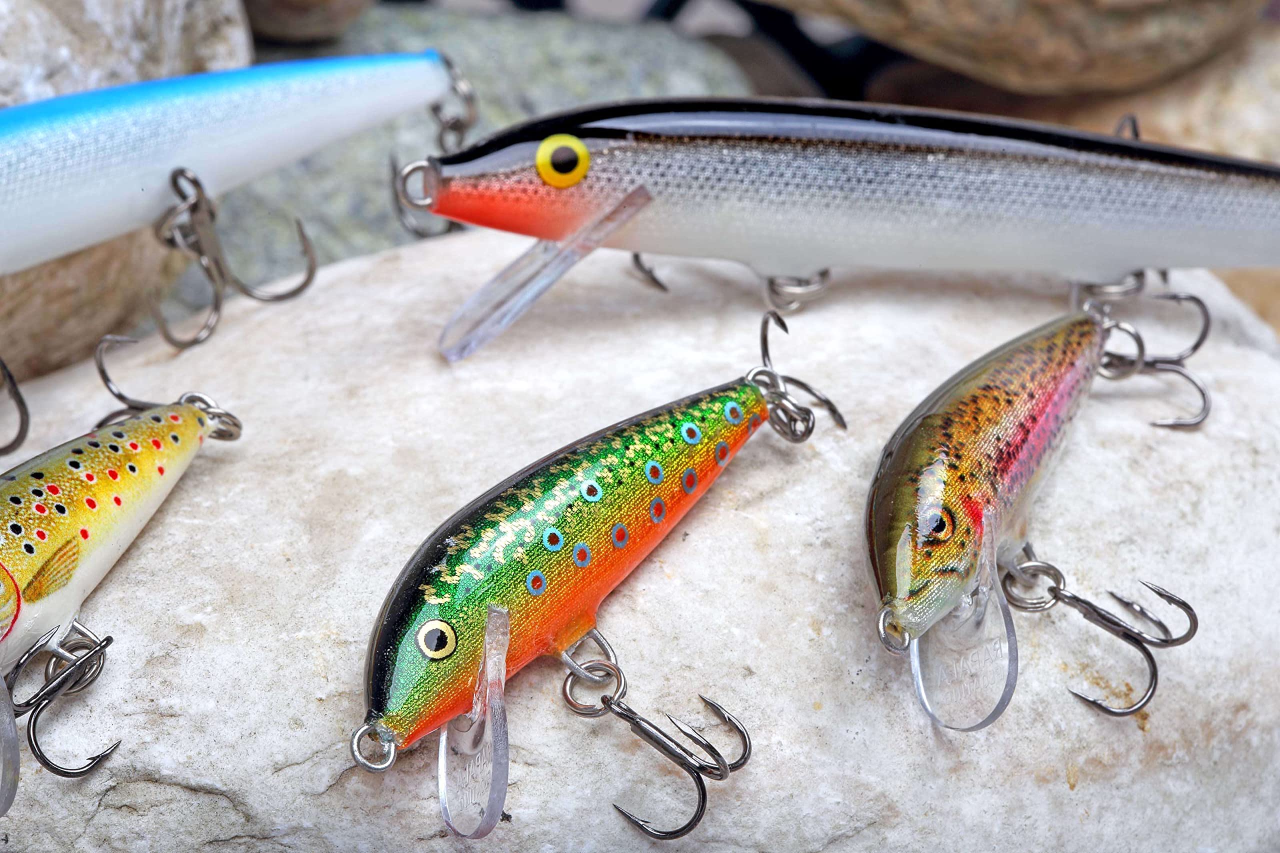 Appât Pêche Appât Flottant Original Rapala F18-SH Shiner 7 11/16 Oz