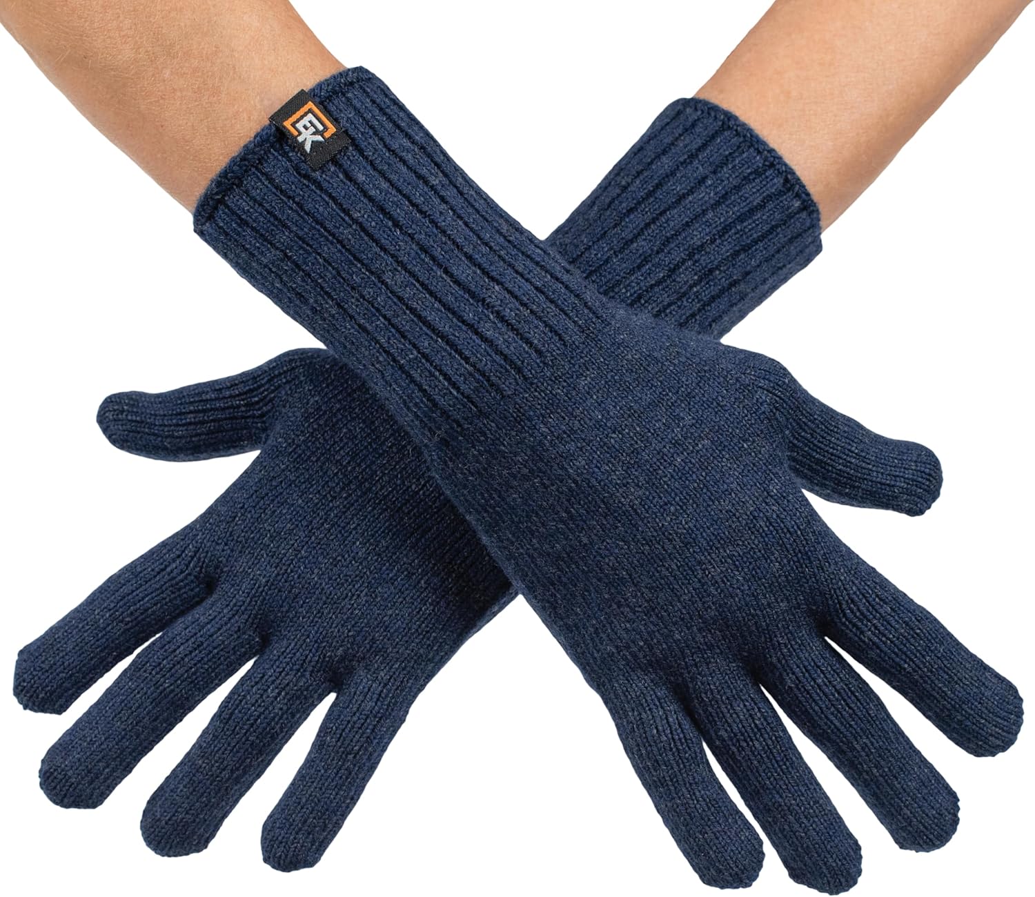Evolution Knitwear Wool Knit Gloves - Made in the USA - Super Soft Merino Wool - Small