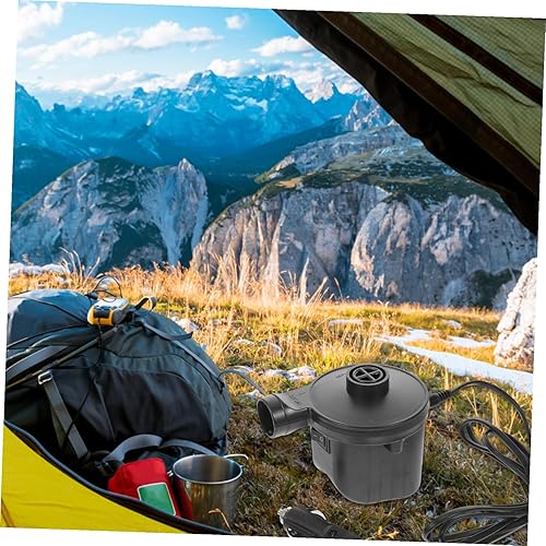 Miniatura 6 de Inflador y deflector de boquilla de bomba de aire eléctrica portátil para colchones de aire, balsas, sofás, ligero, apto para viajes, enchufe de EE.